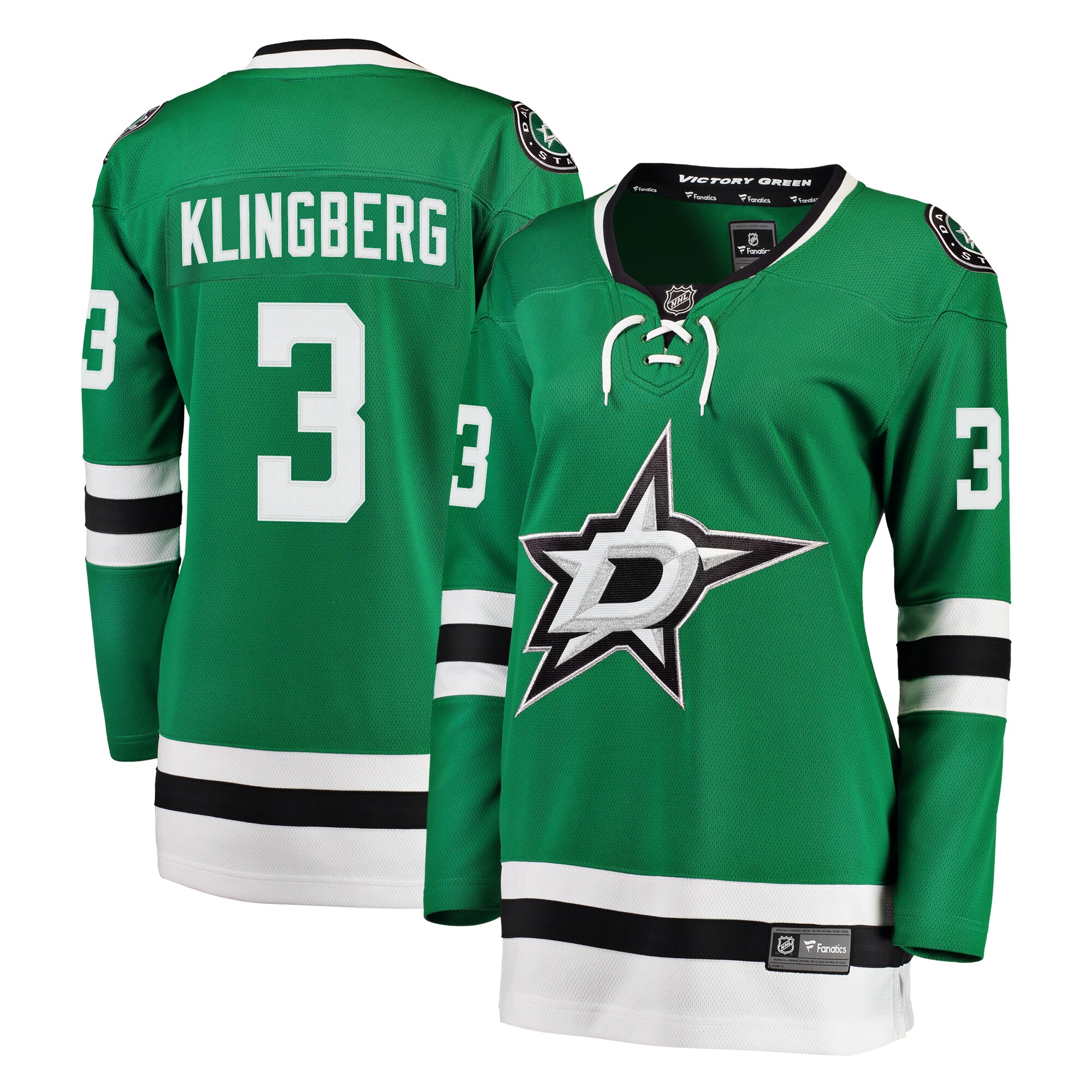 John Klingberg Dallas Stars Women's Breakaway Player Jersey - Kelly Green