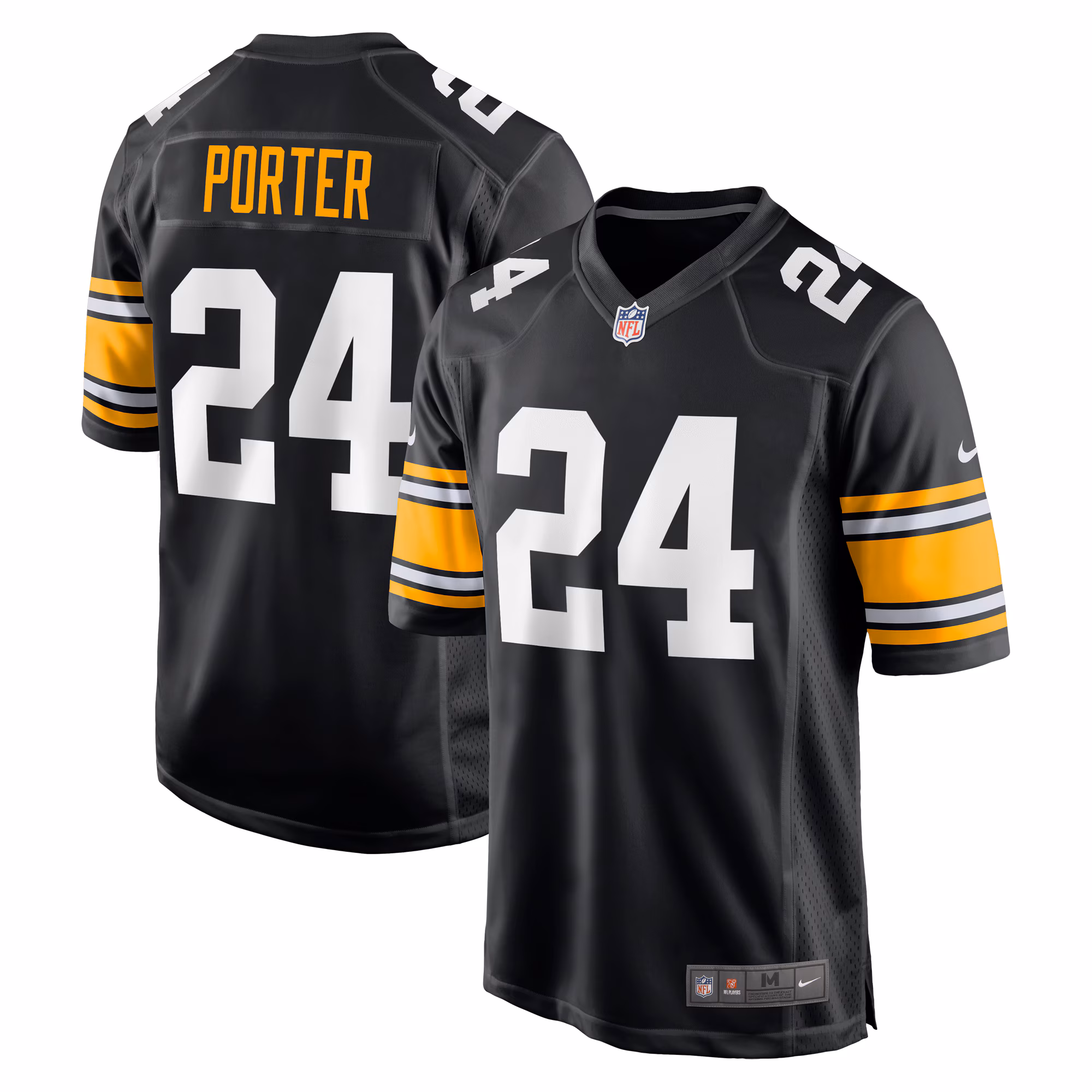 Joey Porter Jr. #24 Pittsburgh Steelers Alternate Game Jersey - Black