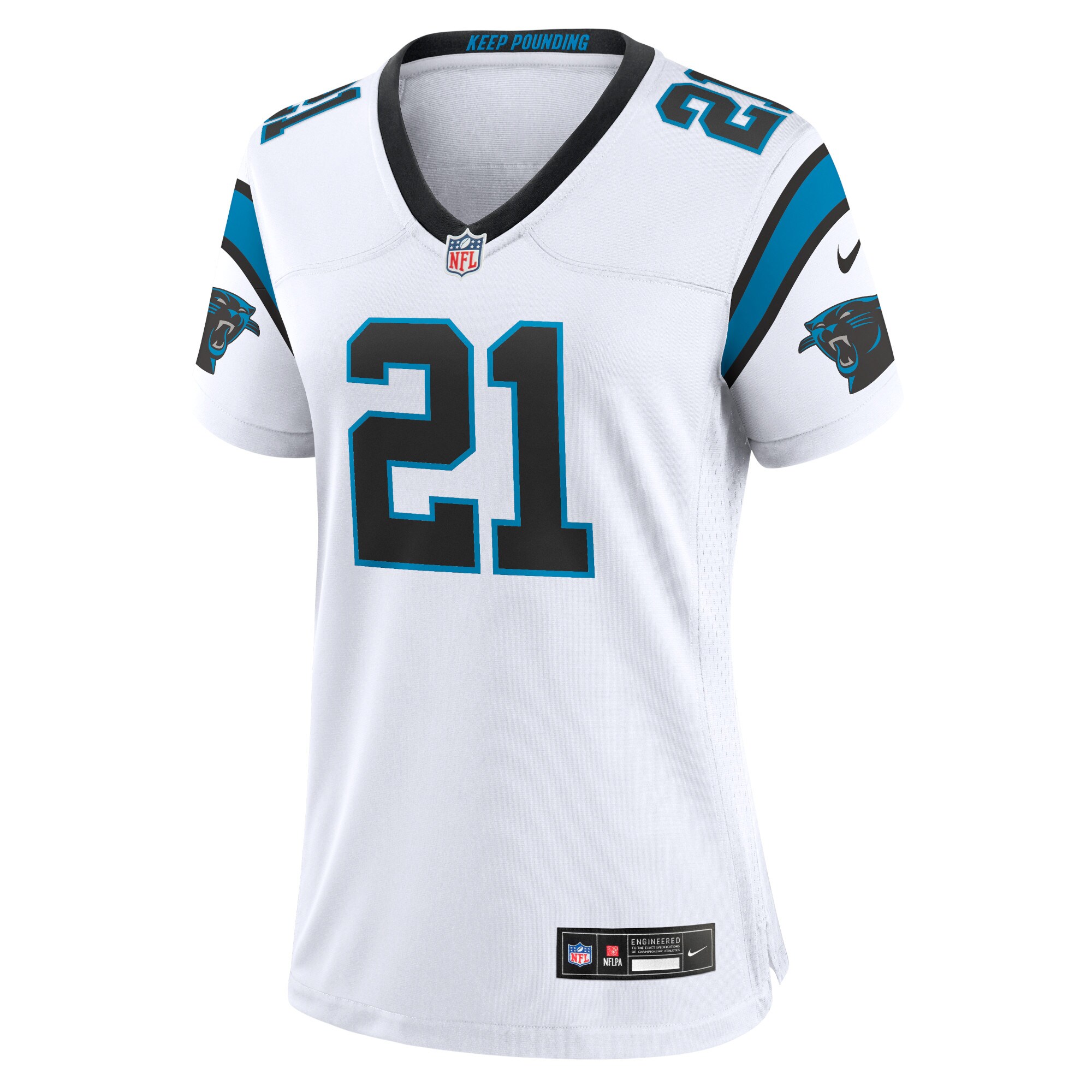 Jeremy Chinn Carolina Panthers  Women's Game Jersey - White