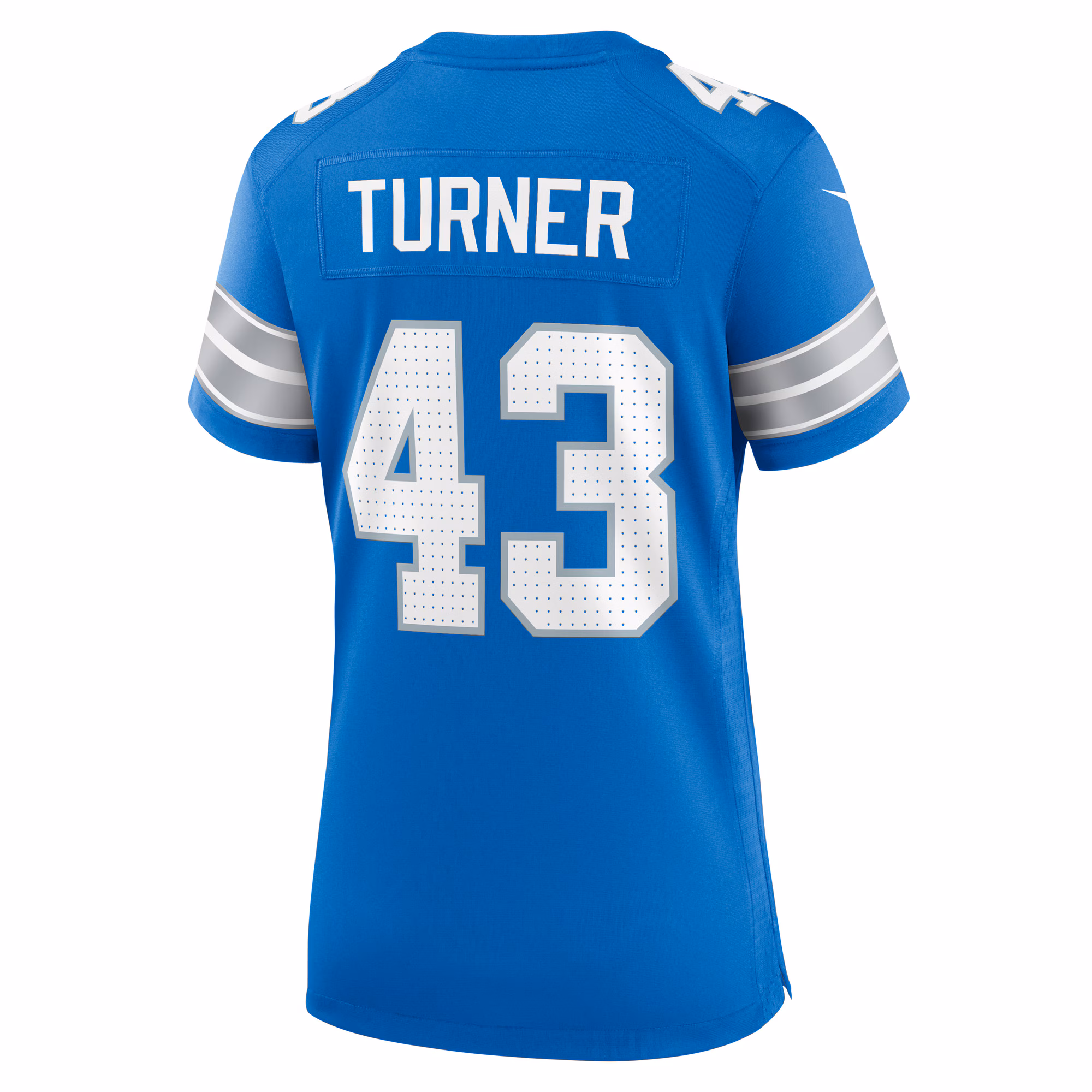 James Turner Detroit Lions Women's Game Jersey -  Blue