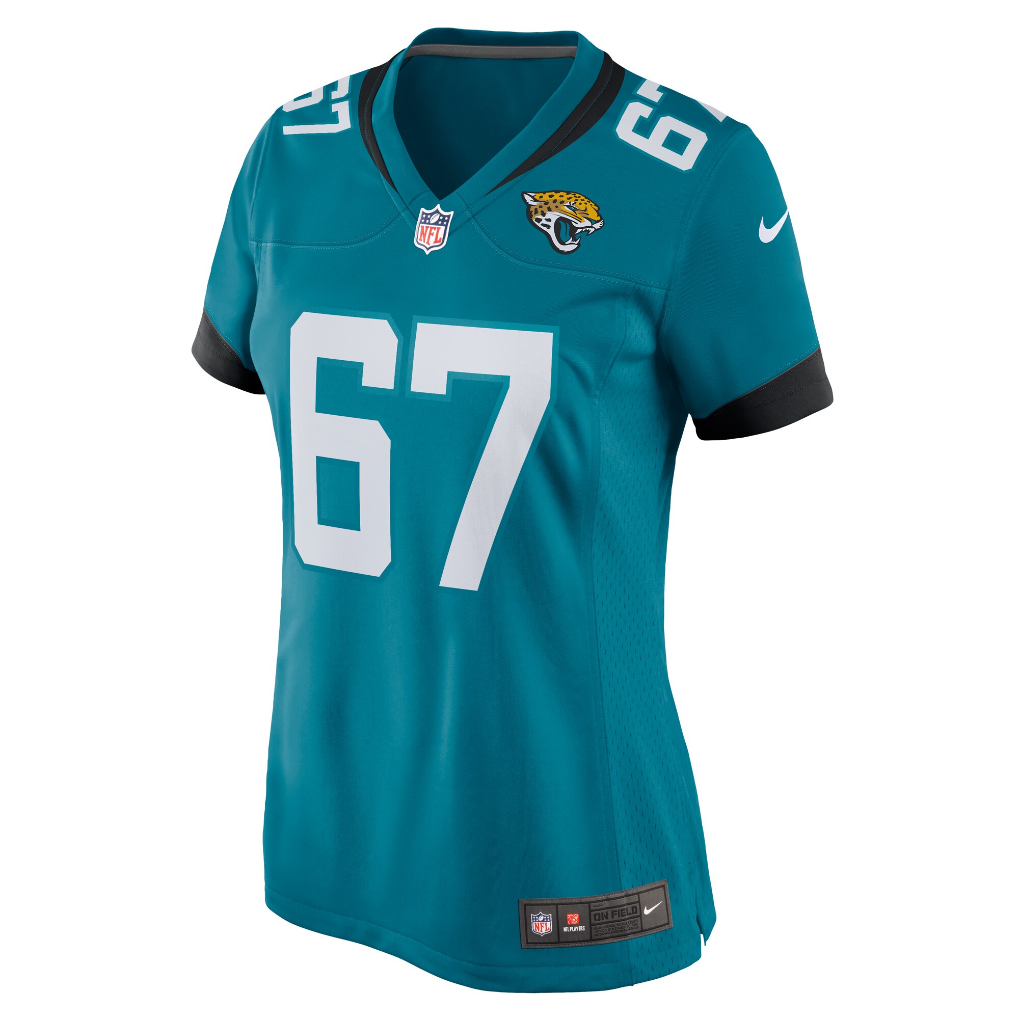 Chandler Brewer Jacksonville Jaguars Women's  Game Jersey -  Teal