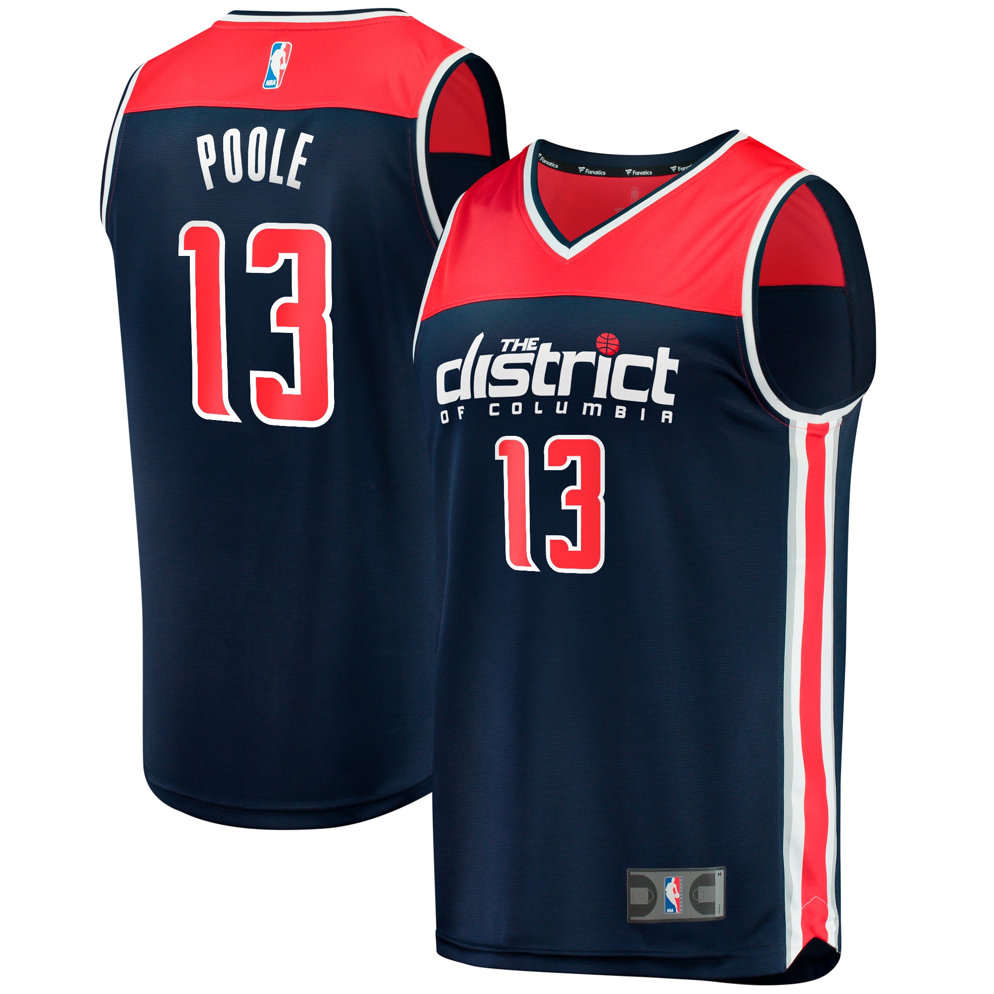 Poole Washington Wizards  Youth Fast Break Player Jersey - Statement Edition - Navy