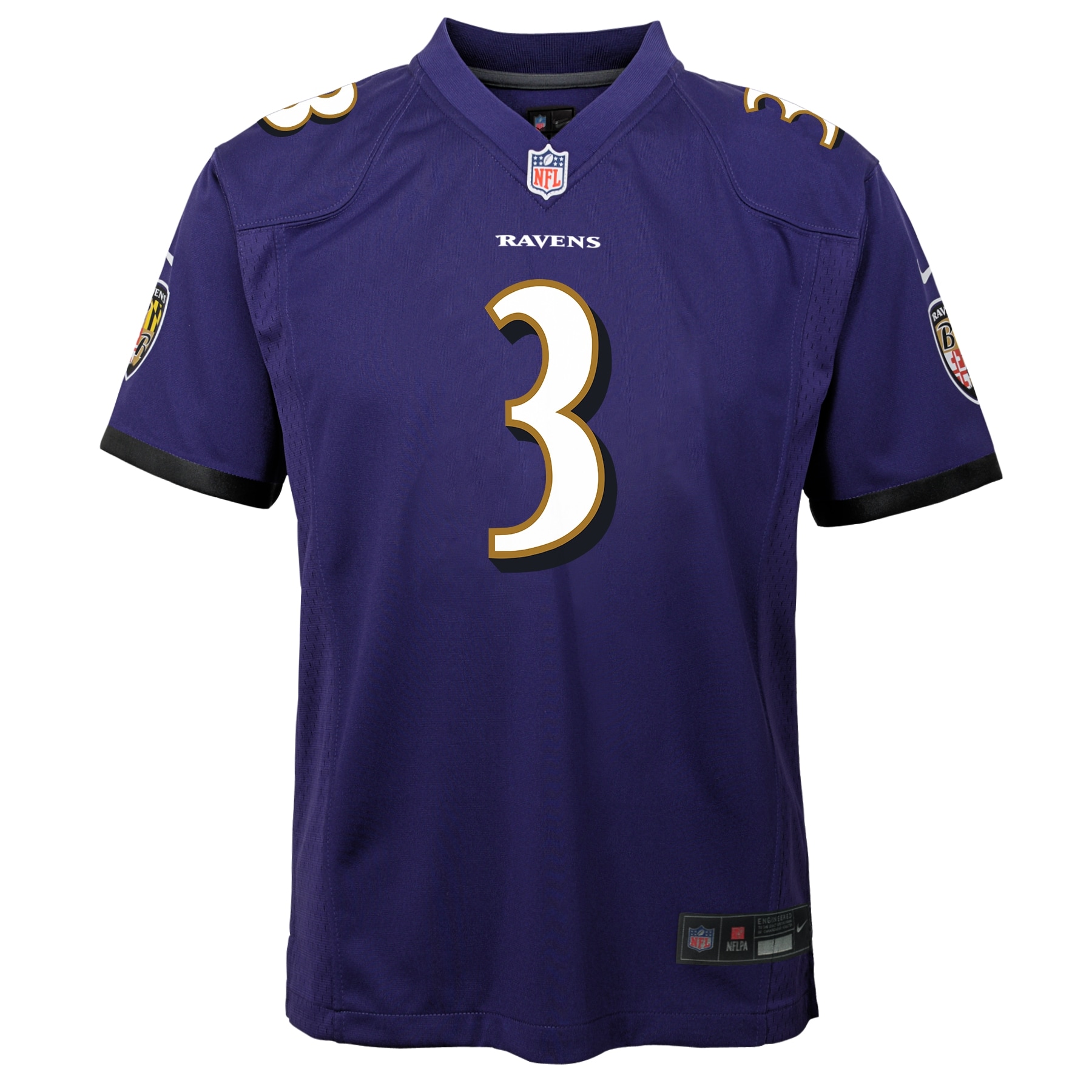 Odell Beckham Jr. Baltimore Ravens  Youth Game Jersey - Purple