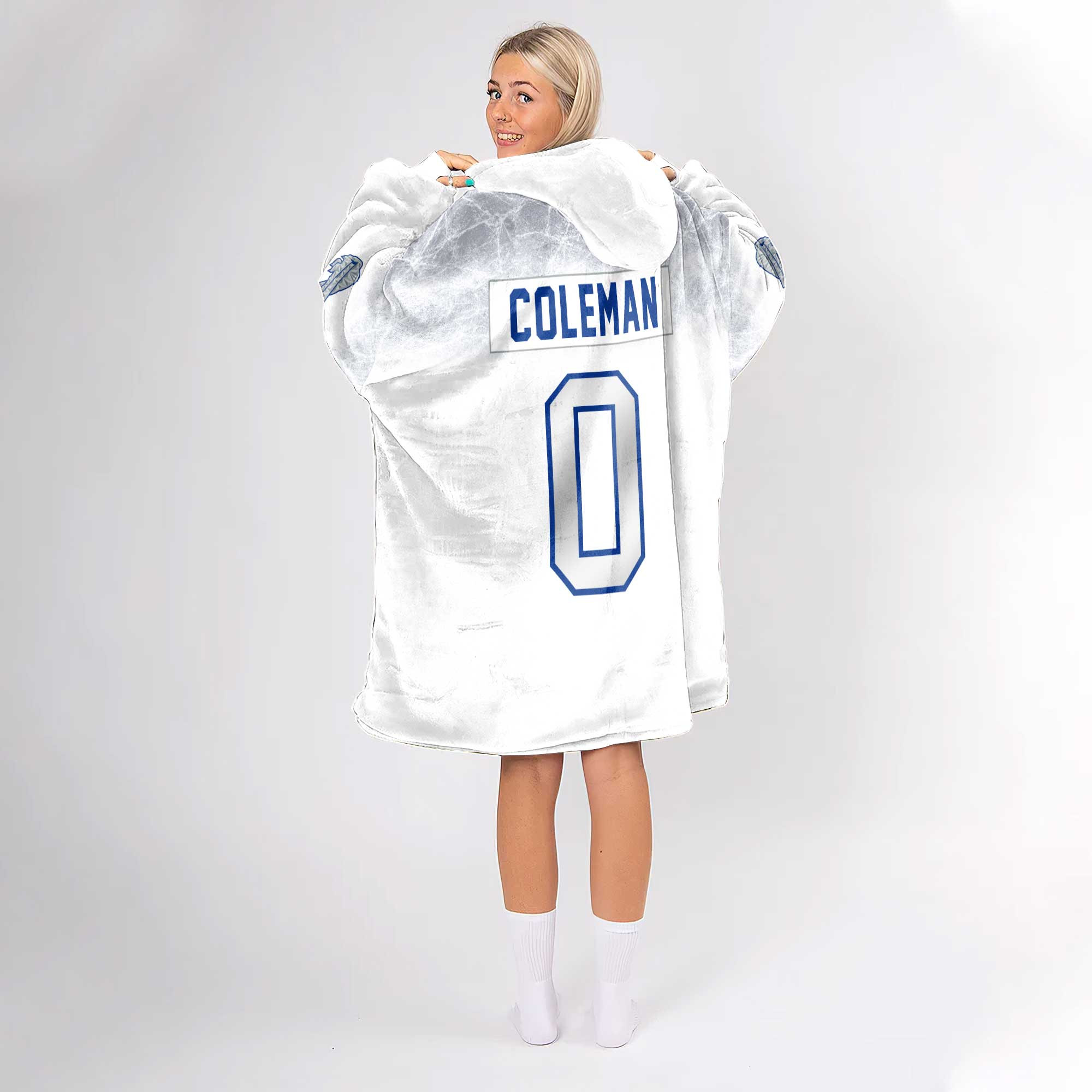 K.C 0 Buffalo Football Unisex Blanket Hoodie