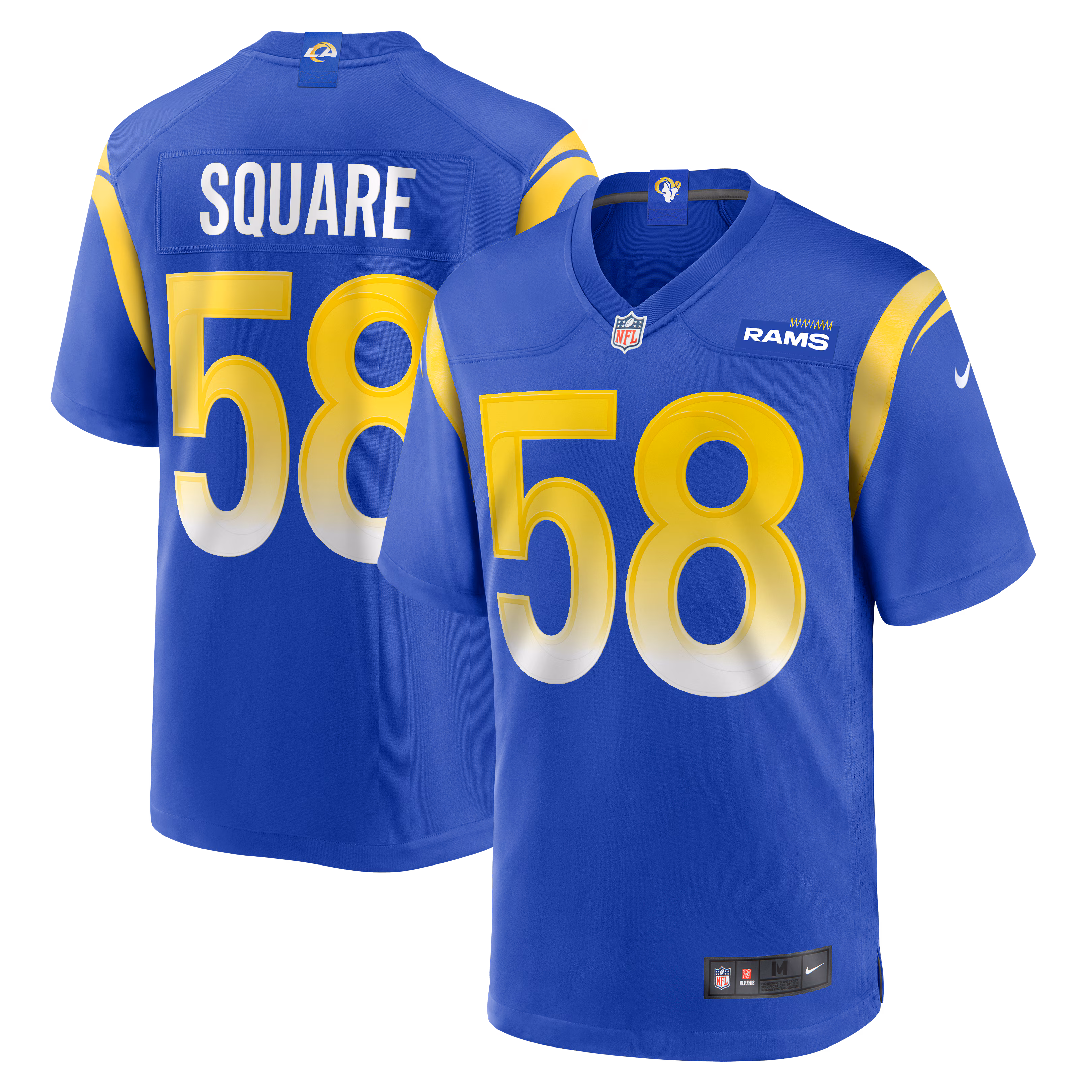 DeAndre Square Los Angeles Rams  Game Jersey - Royal
