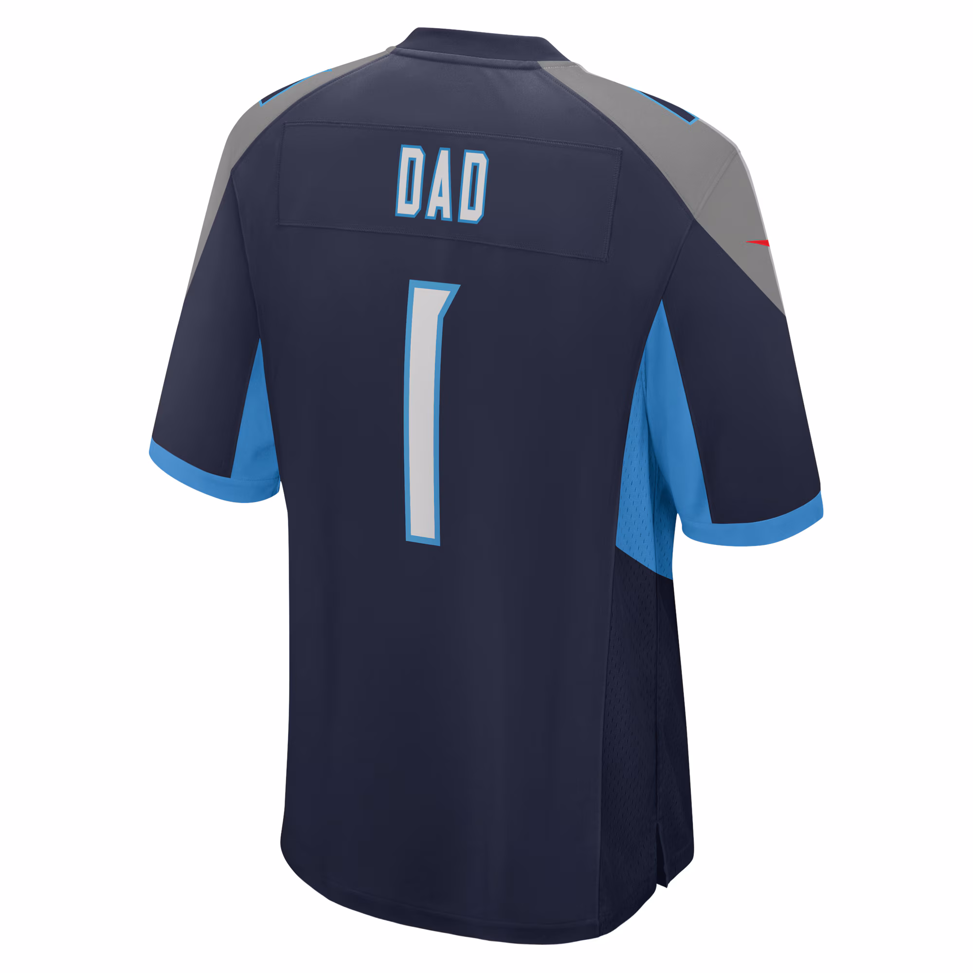 Number 1 Dad Tennessee Titans Game Jersey - Navy