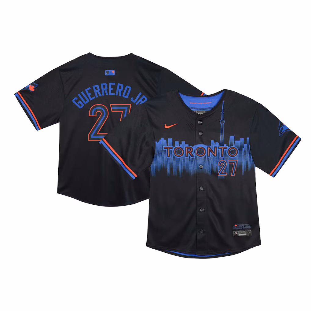 Vladimir Guerrero Jr. #27 Toronto Blue Jays Infant 2024 City Connect Limited Player Jersey - Navy