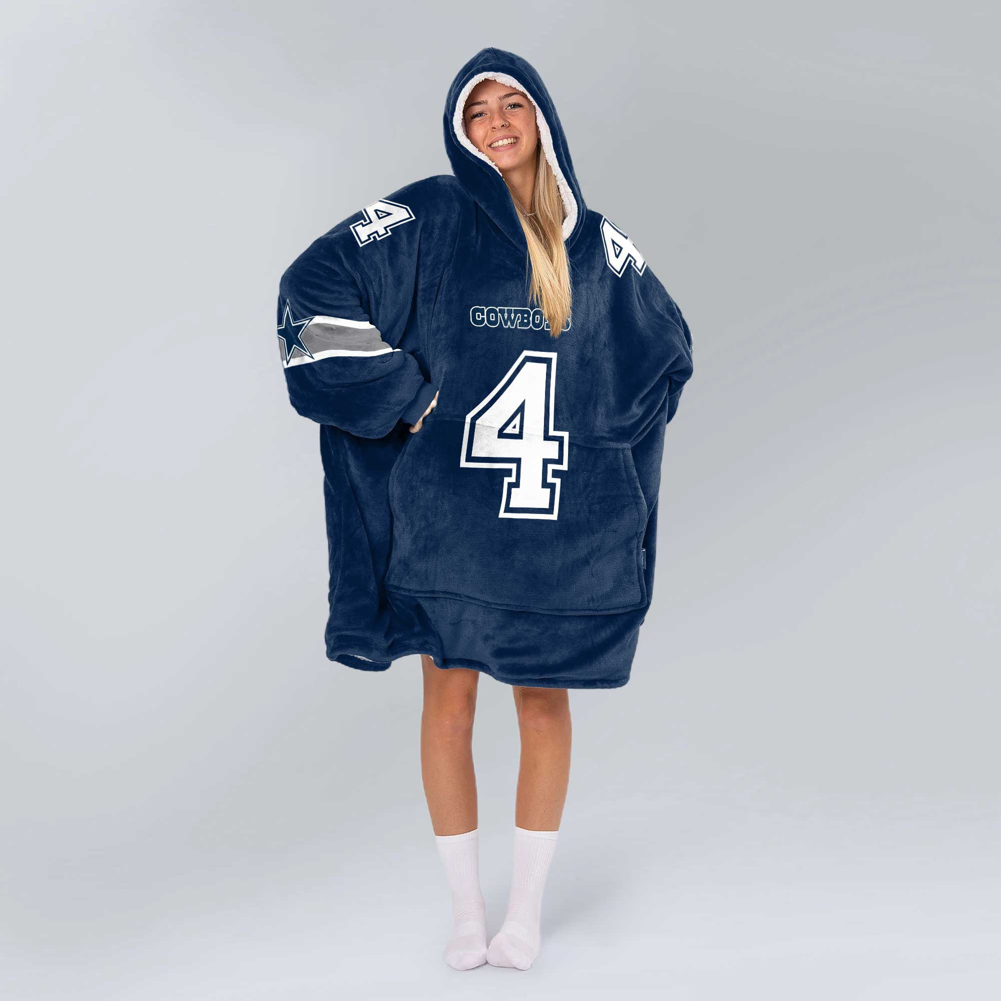Adult D.P 4 Dallas Football Unisex Blanket Hoodie