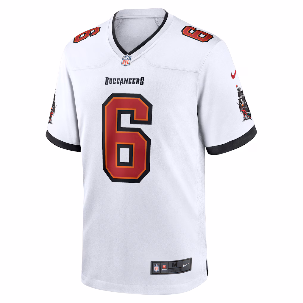 Baker Mayfield #6 Tampa Bay Buccaneers Nike Away Game Jersey - White