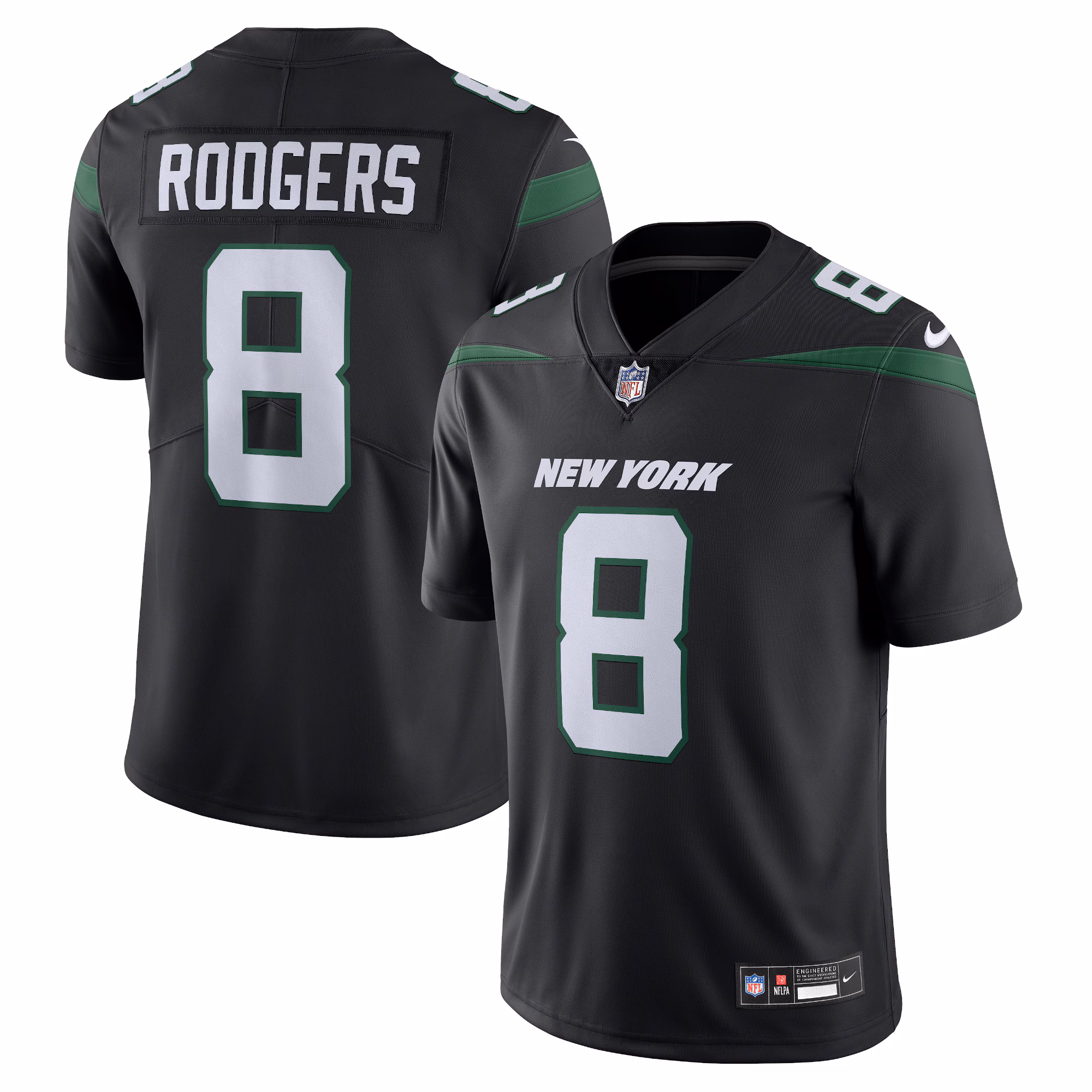 Aaron Rodgers New York Jets  Vapor Untouchable Limited Jersey - Black