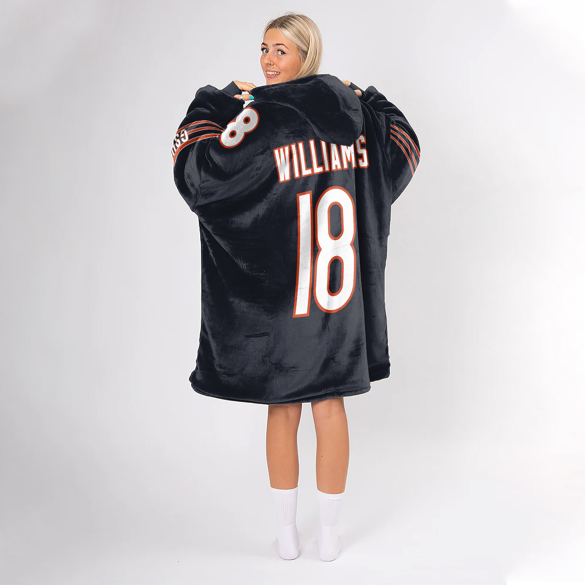 Adult CM 18 Chicago Football Unisex Blanket Hoodie