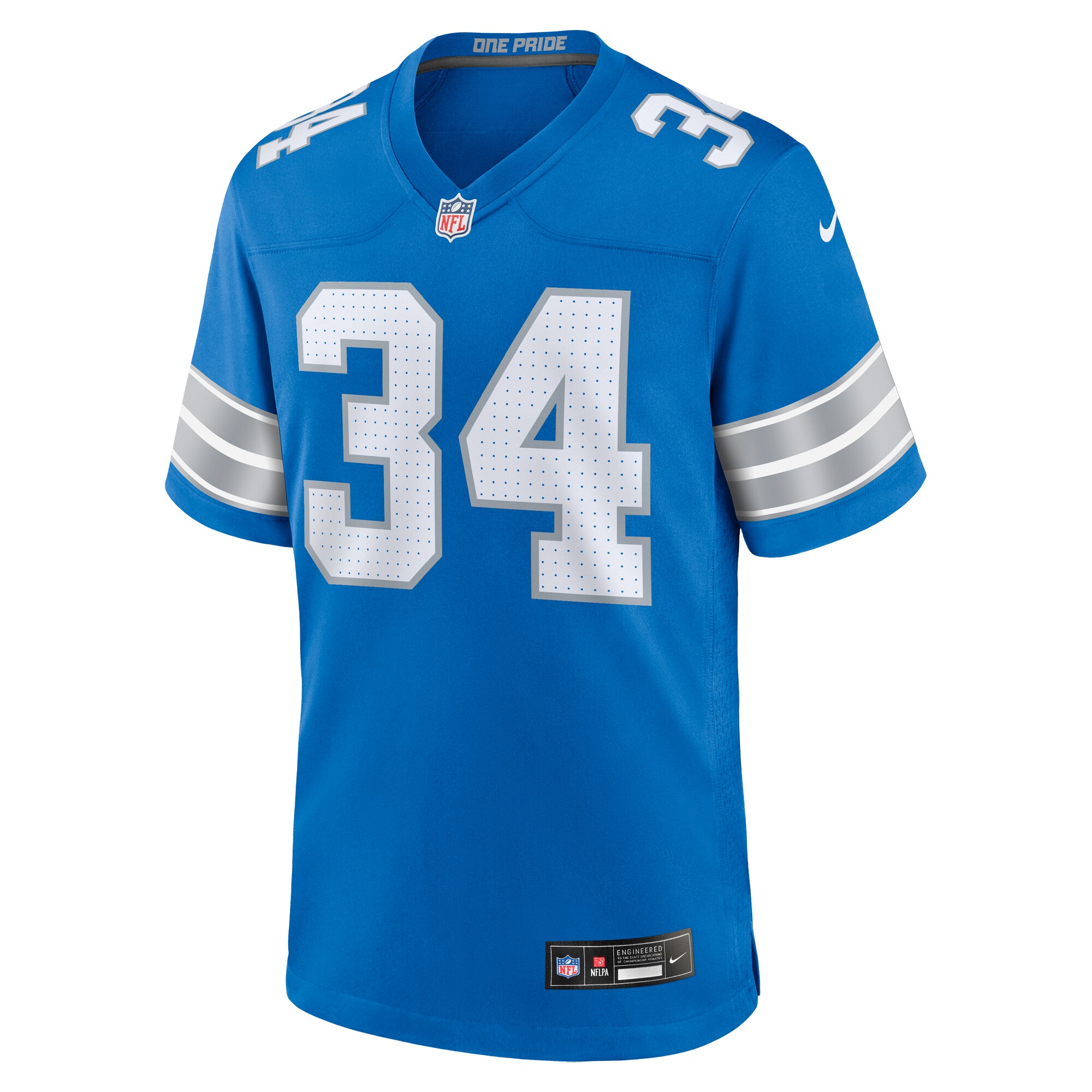 Alex Anzalone Detroit Lions 2nd Alternate Game Jersey - Black