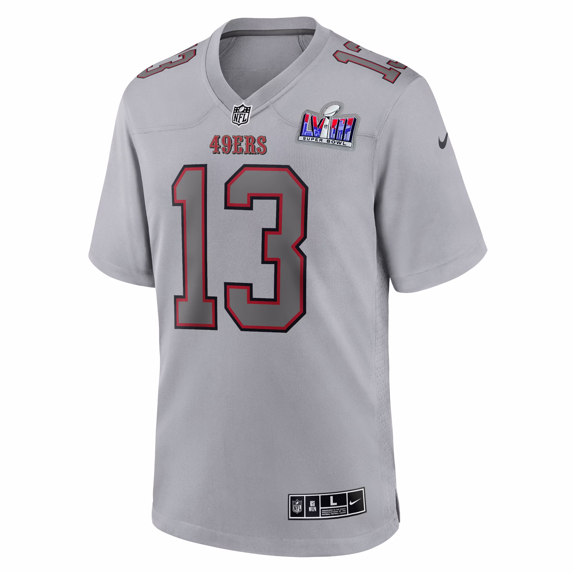 Brock Purdy San Francisco 49ers  2023 Super Bowl LVIII Atmosphere Fashion Game Jersey - Gray