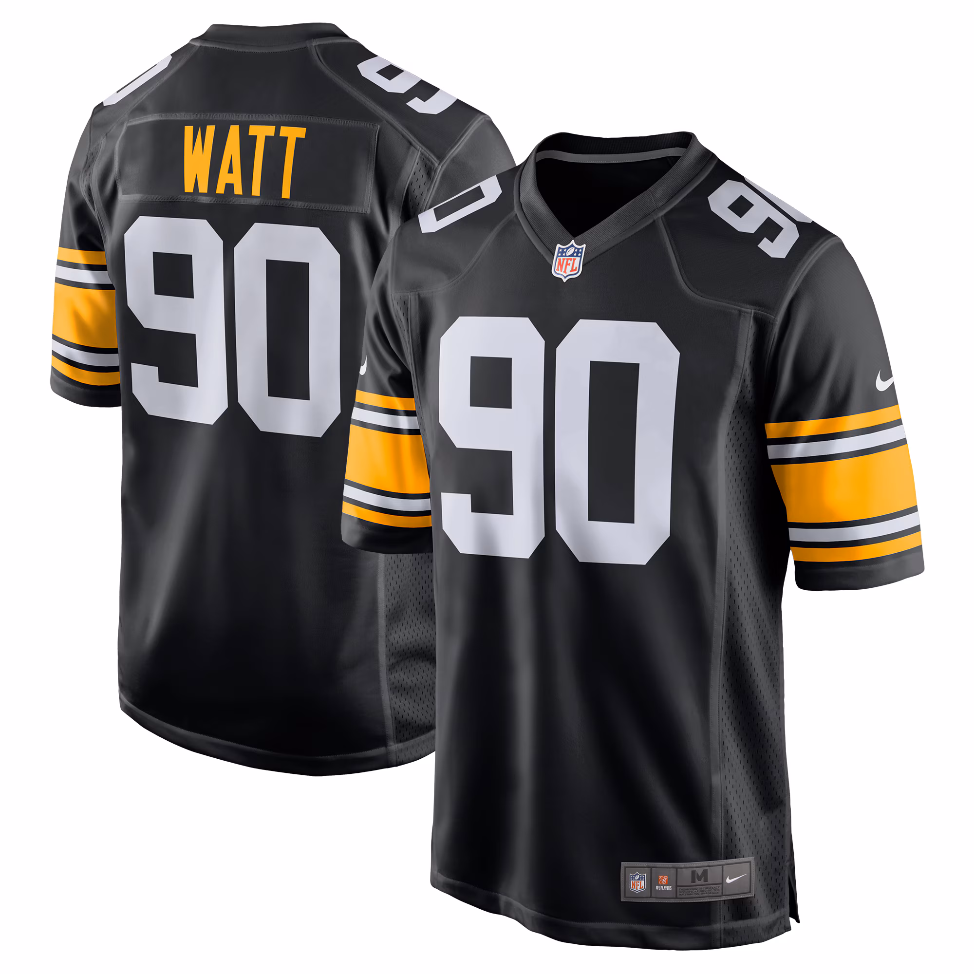 T.J. Watt Pittsburgh Steelers Youth Game Jersey - Black