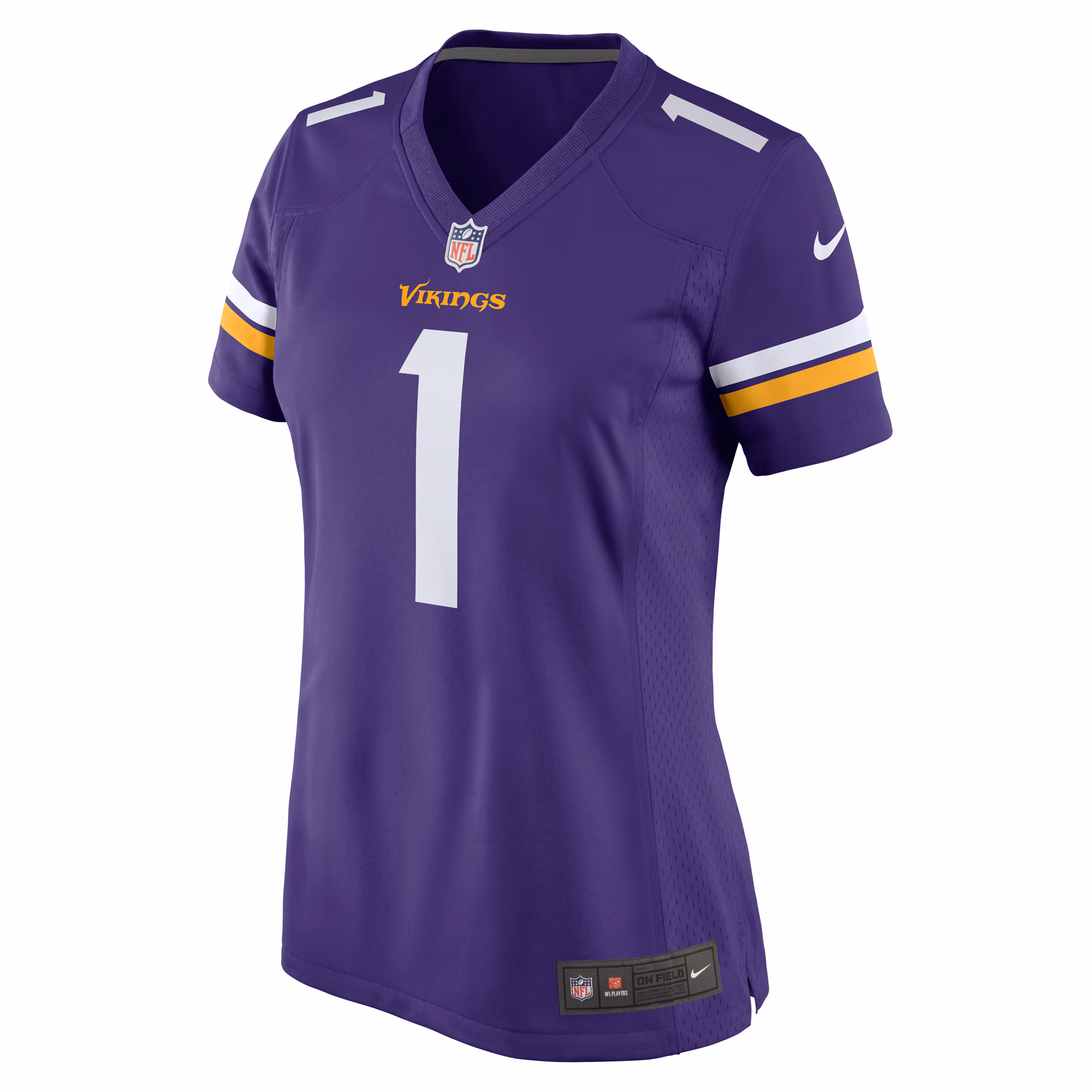Number 1 Bride Minnesota Vikings Women's Game Jersey - Purple