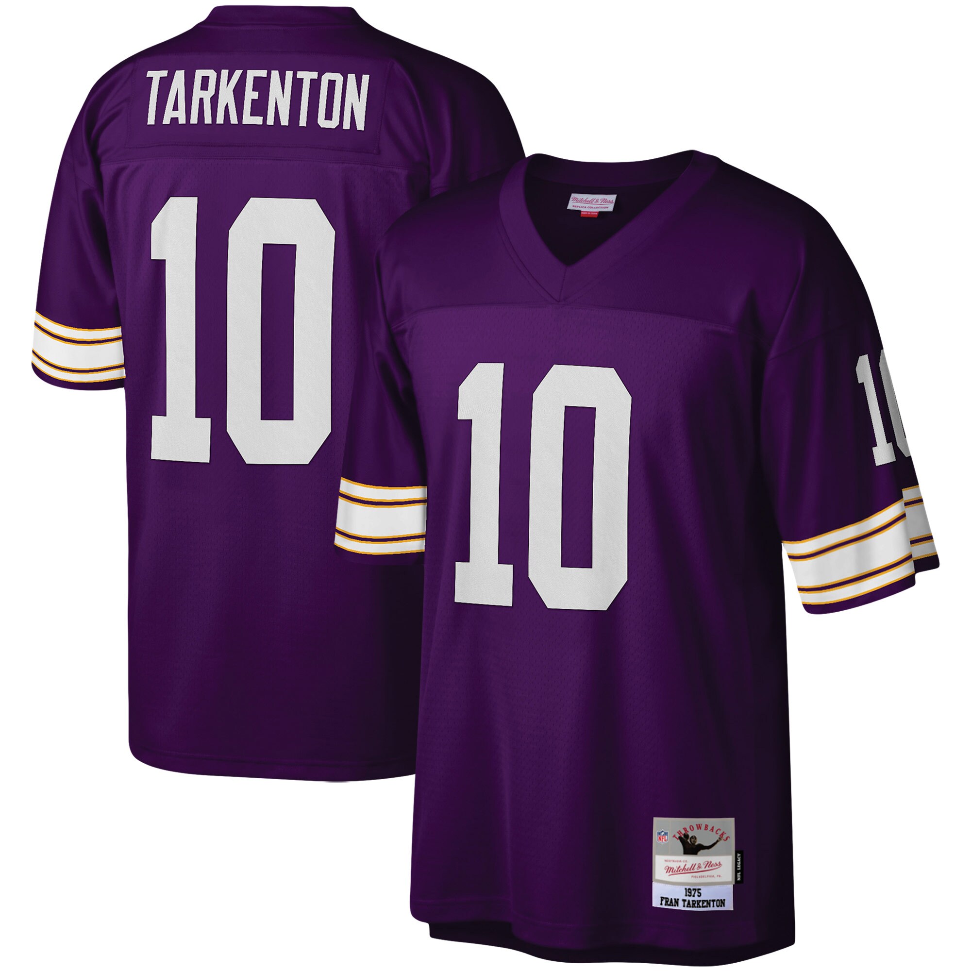 Fran Tarkenton Minnesota Vikings  Legacy Replica Jersey - Purple