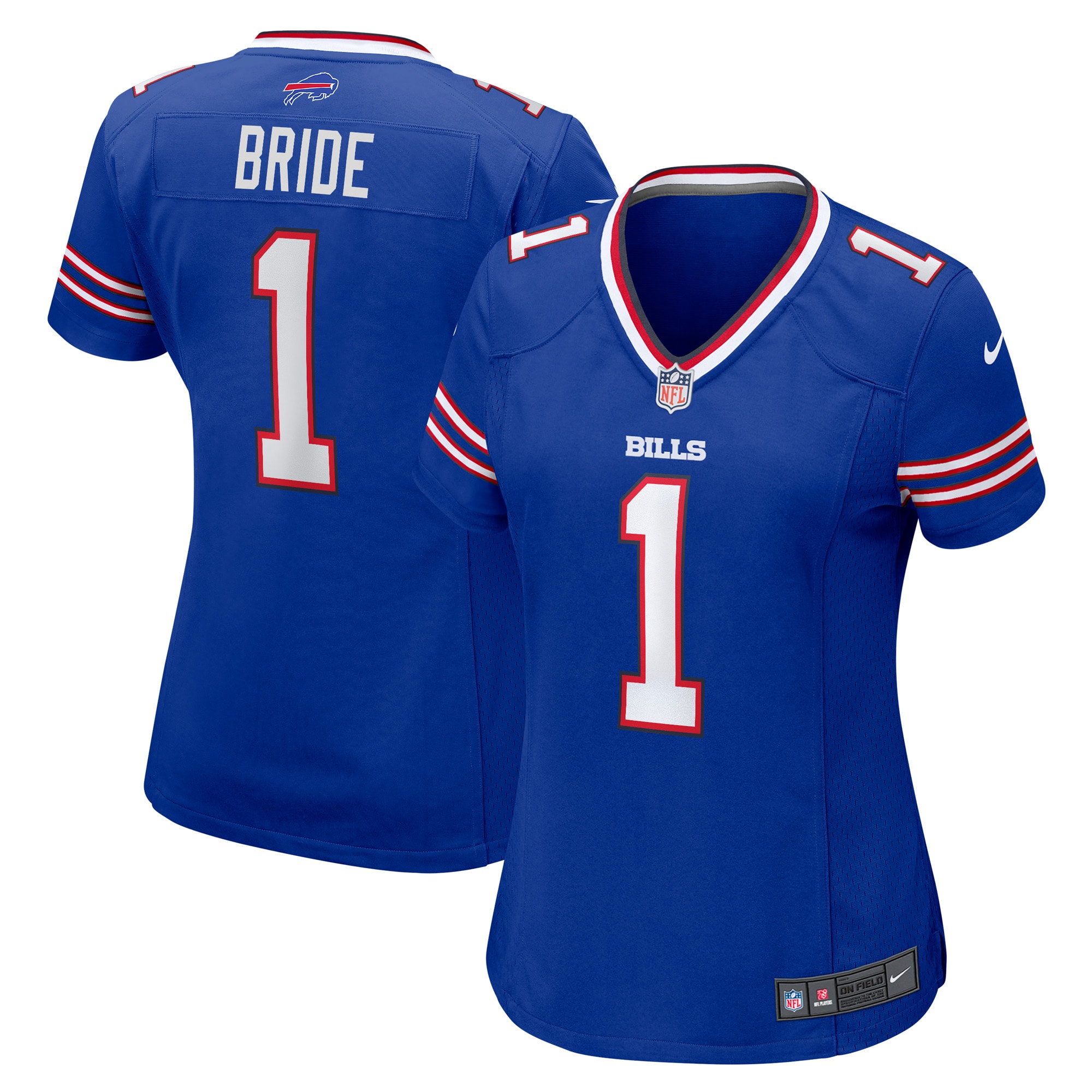 Number 1 Bride Buffalo Bills Women's Game Jersey - Royal
