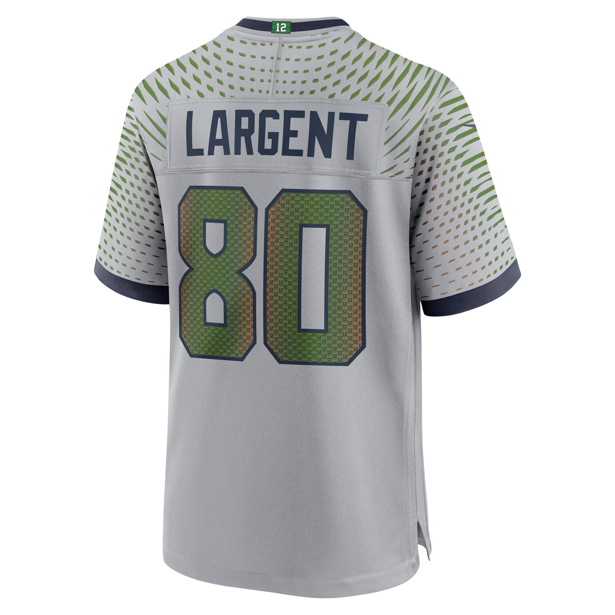 Steve Largent #80 Seattle Seahawks 2025 Rivalries Collection Retired Player Game Jersey - Wolf Gray