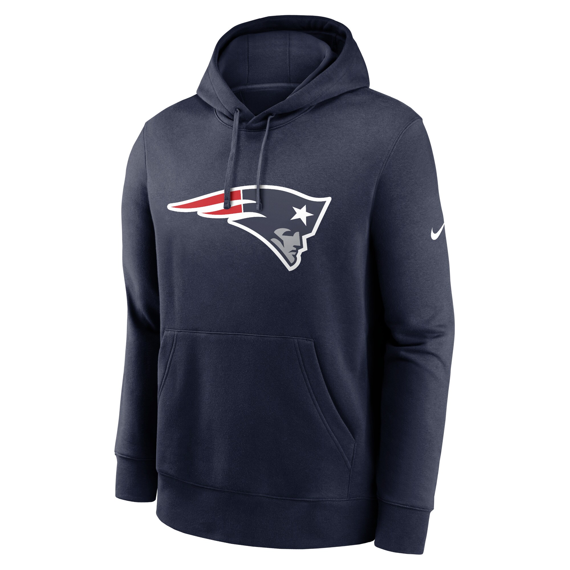 New England Patriots Club Logo Pullover Hoodie - Navy