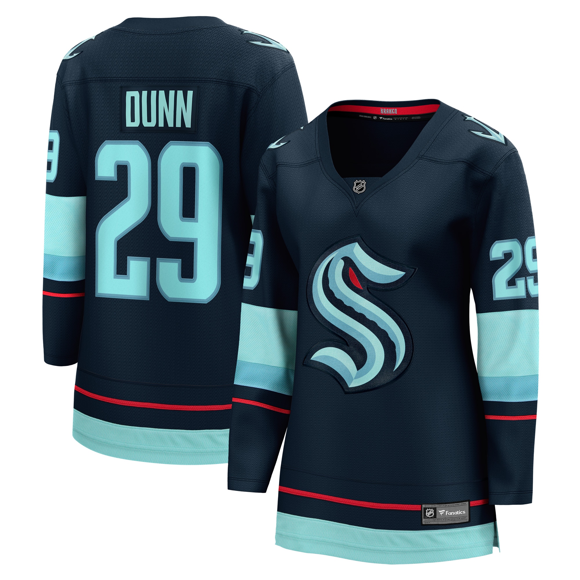 Vince Dunn Seattle Kraken Women's Home Breakaway Player Jersey - Deep Sea Blue