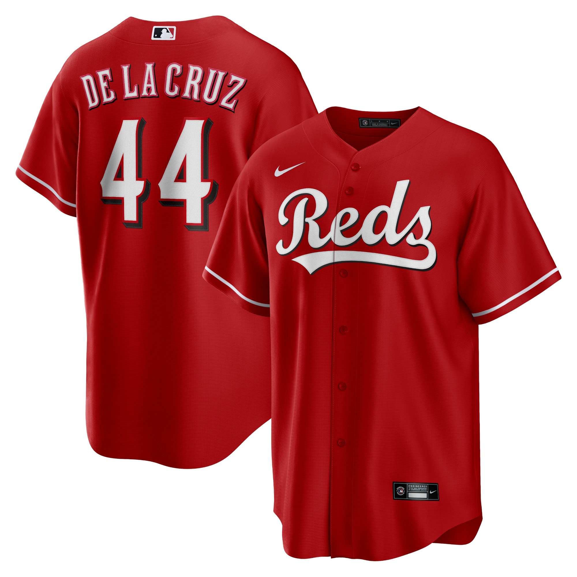 Men's Cincinnati Reds Elly De La Cruz  Red Big & Tall Alternate Replica Player Jersey