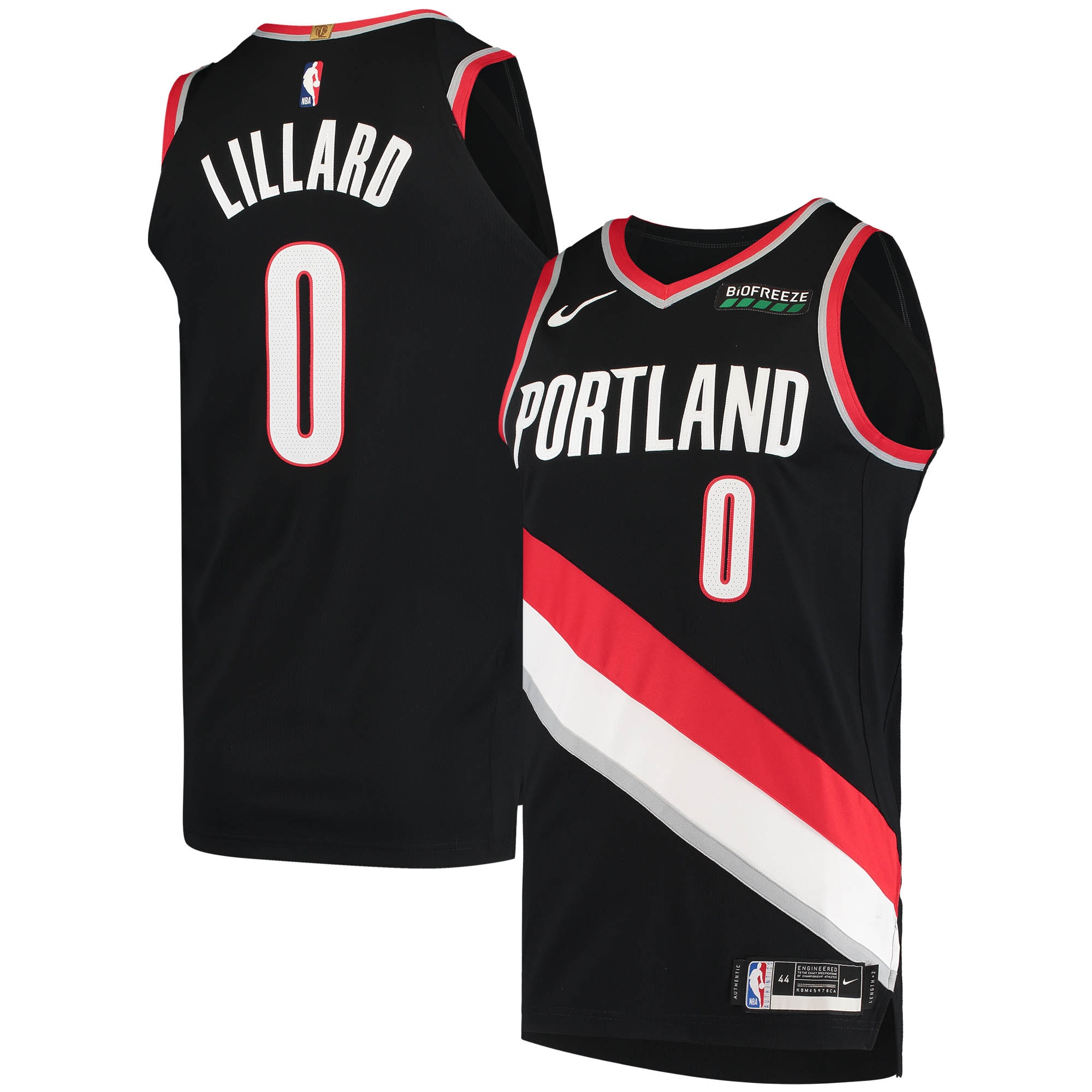 Damian Lillard Portland Trail Blazers 2020/21 Authentic Jersey - Icon Edition - Black