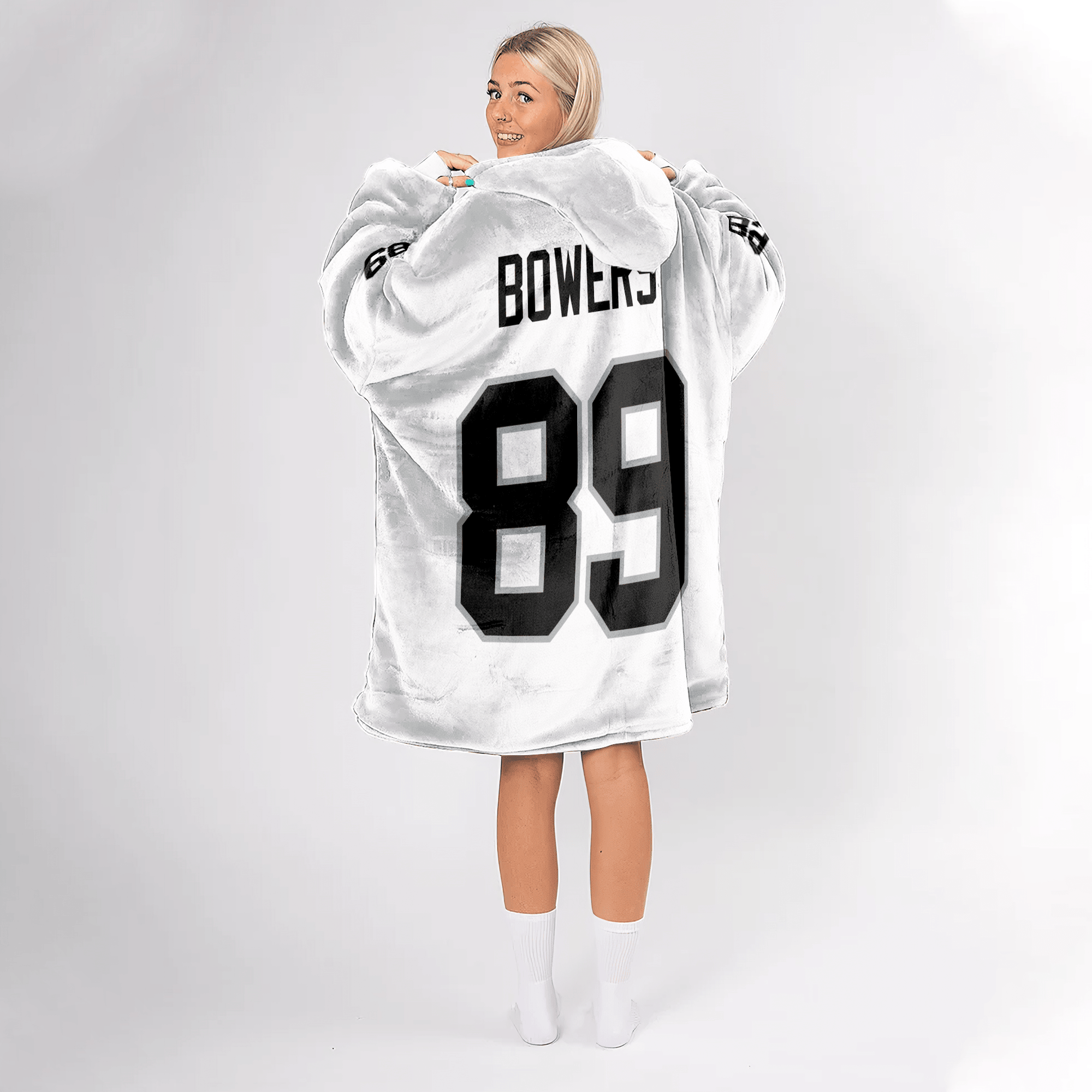 Adult B.B 89 Las Vegas Football Unisex Blanket Hoodie