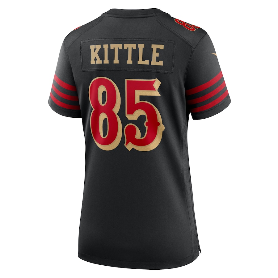 George Kittle #85 San Francisco 49ers Women's 2025 Rivalries Collection Game Jersey - Black