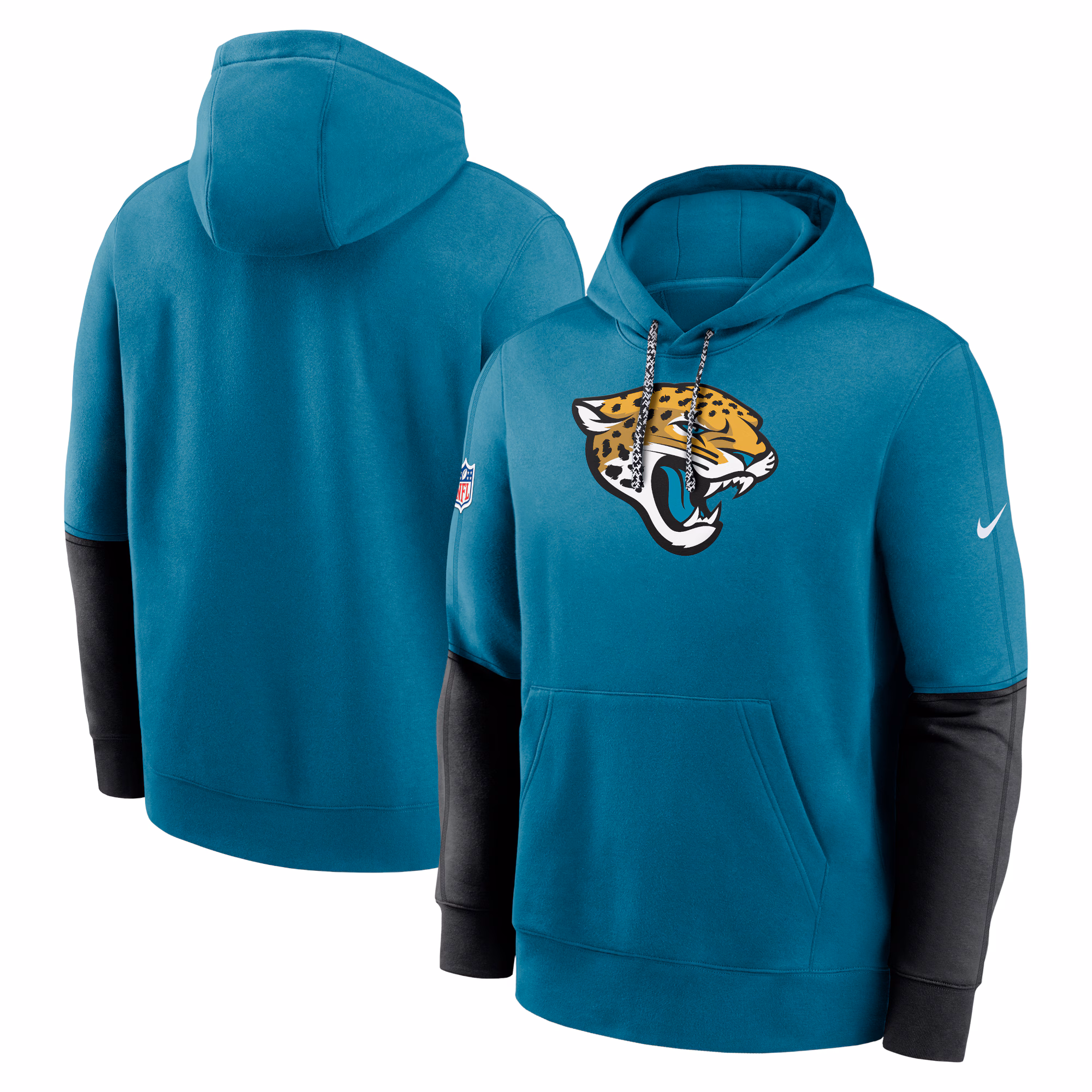 Jacksonville Jaguars 2024 Sideline Club Pullover Hoodie - Teal