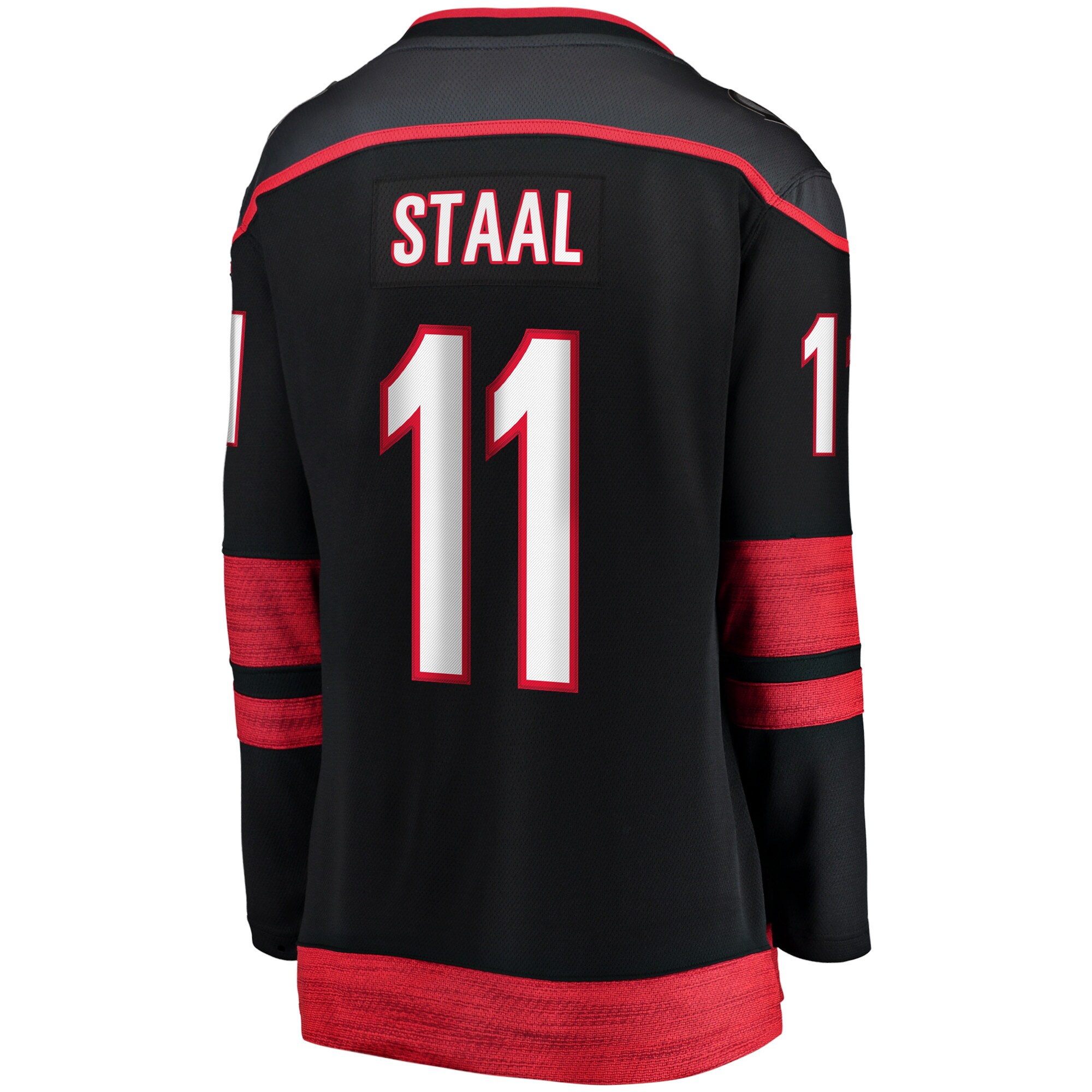 Staal Carolina Hurricanes Women's Home Captain Patch Breakaway Player Jersey - Black