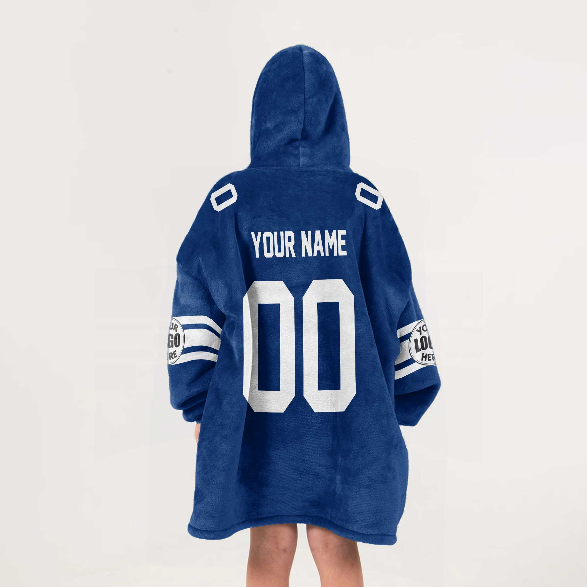 Adult Custom Blanket Hoodie BYU Inspired Color