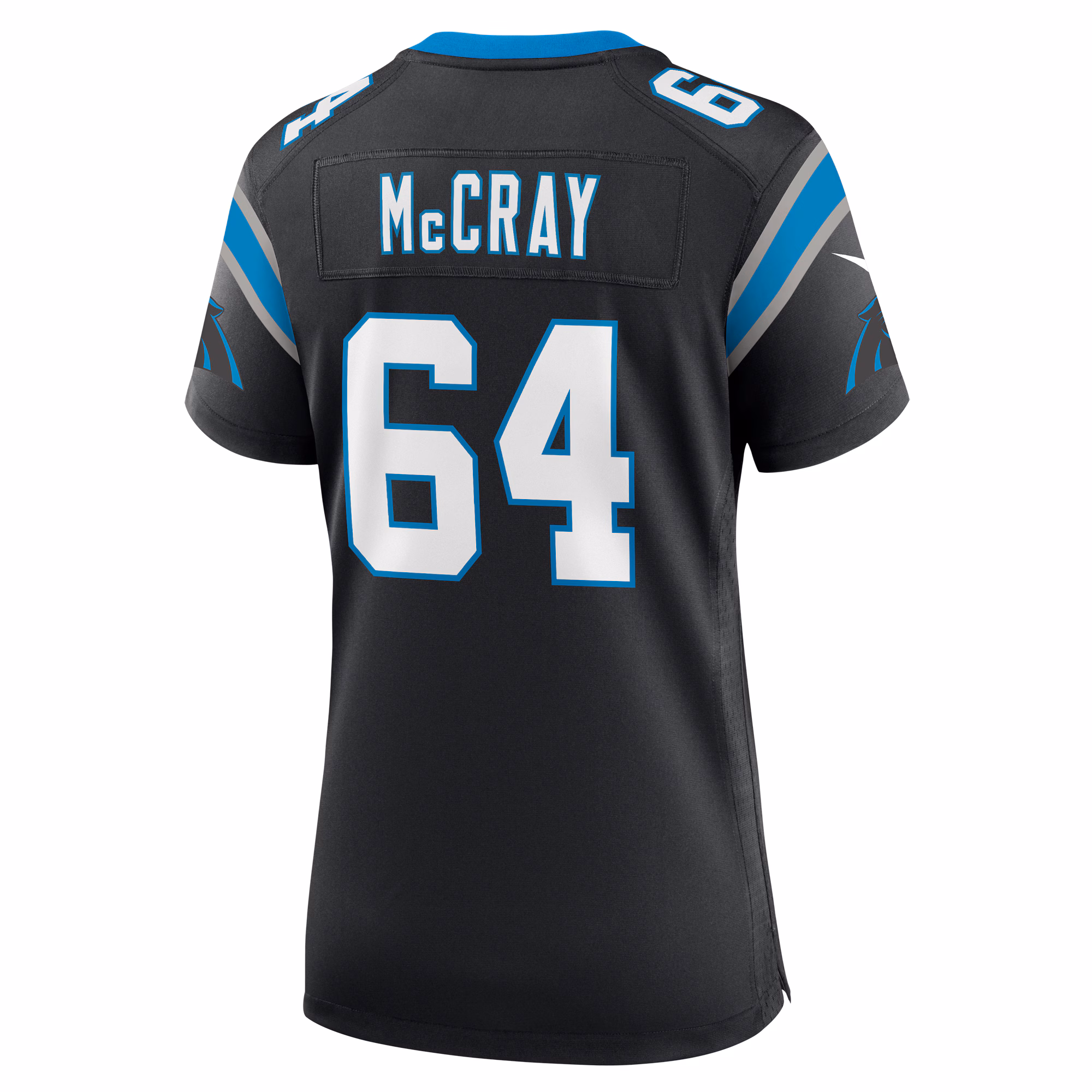 Justin McCray Carolina Panthers Women's Team Game Jersey - Black