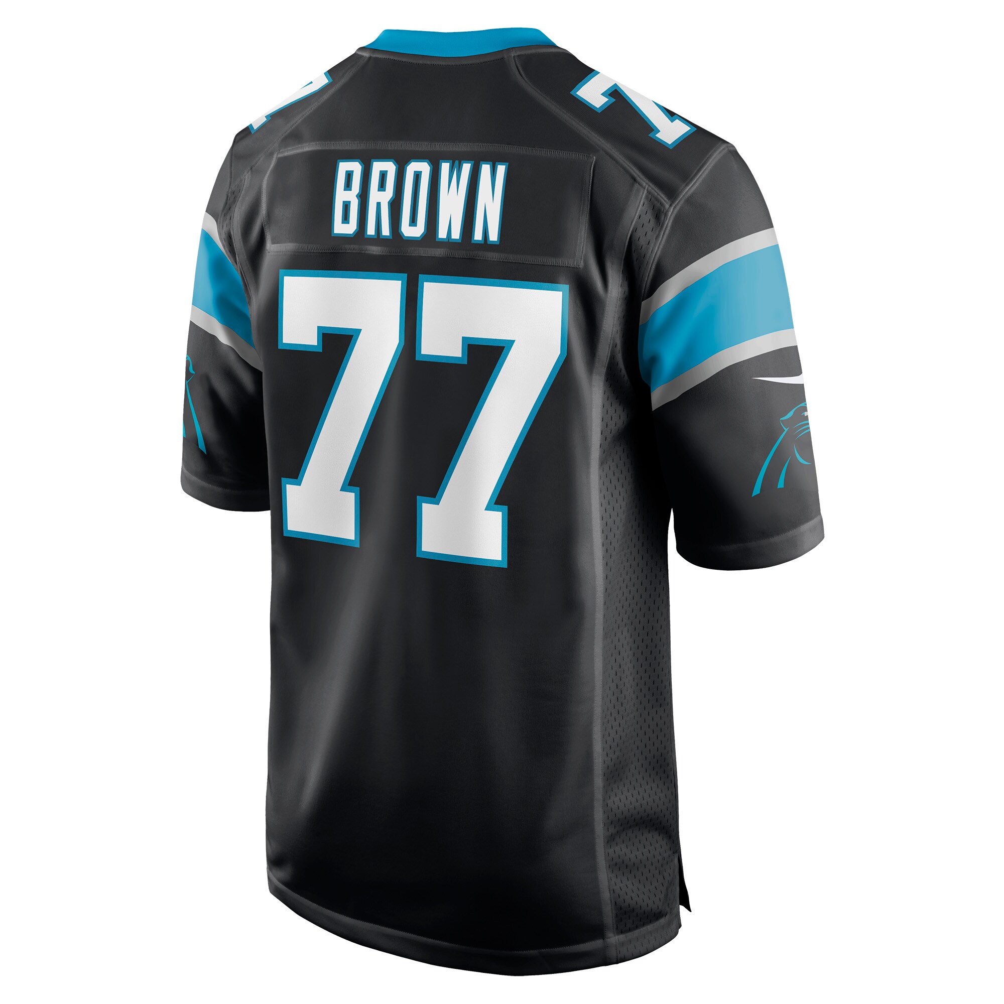 Deonte Brown Carolina Panthers  Game Player Jersey - Black