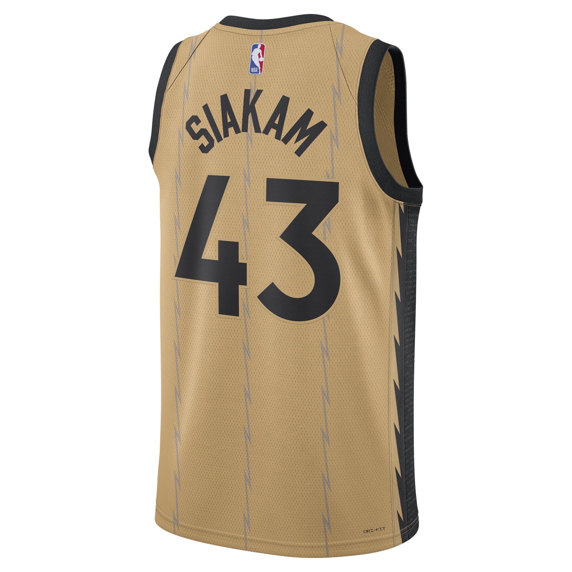 Unisex Toronto Raptors Pascal Siakam  Gold 2023/24 Swingman Jersey - City Edition