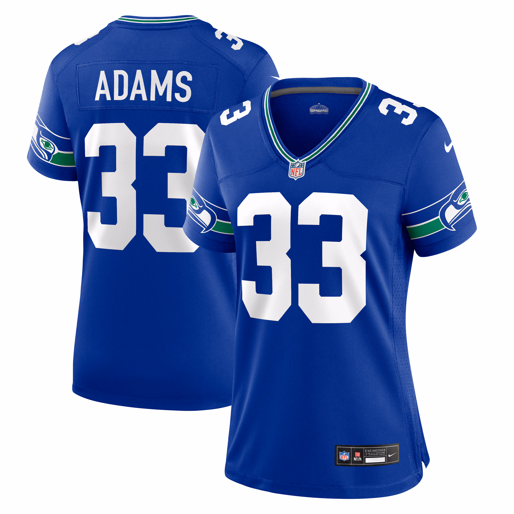 Jamal Adams Seattle Seahawks Women's Throwback Player Game Jersey - Royal