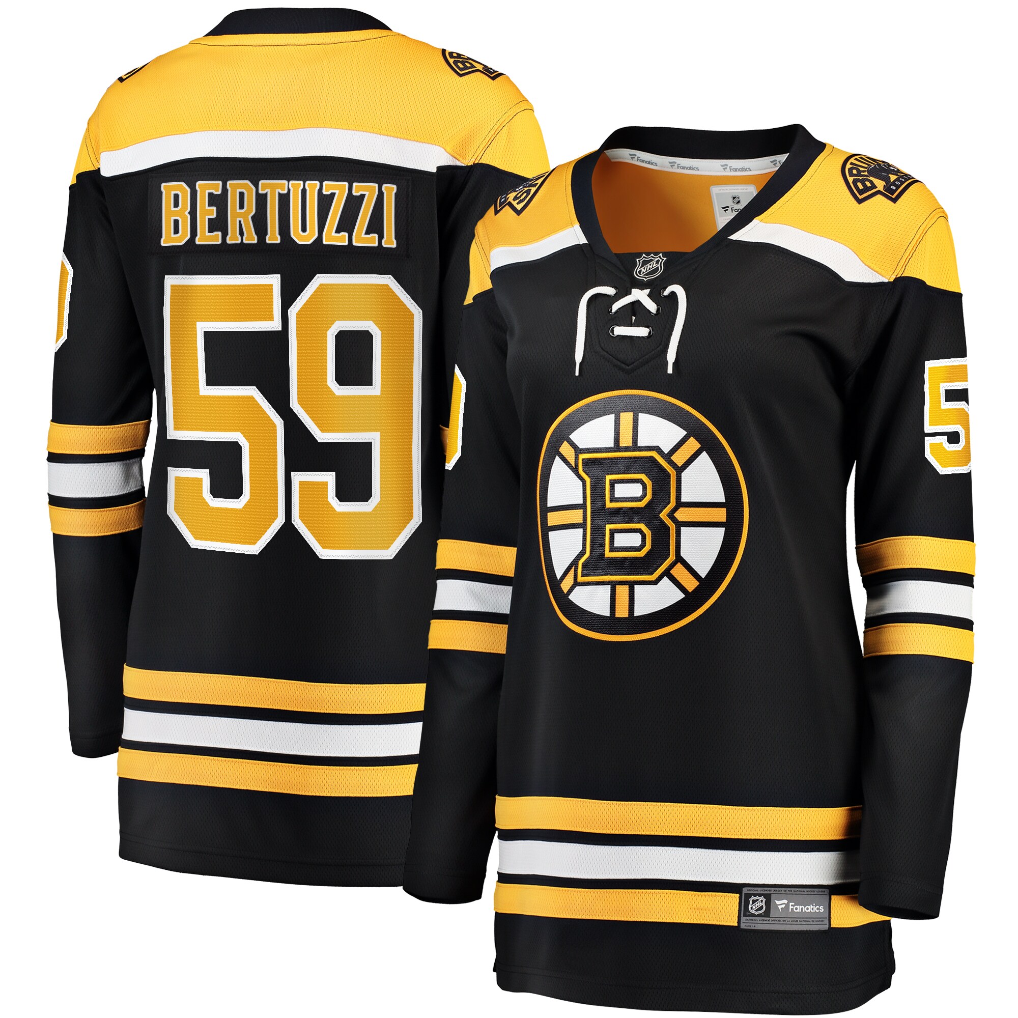 Tyler Bertuzzi Boston Bruins Women's Home Breakaway Jersey - Black