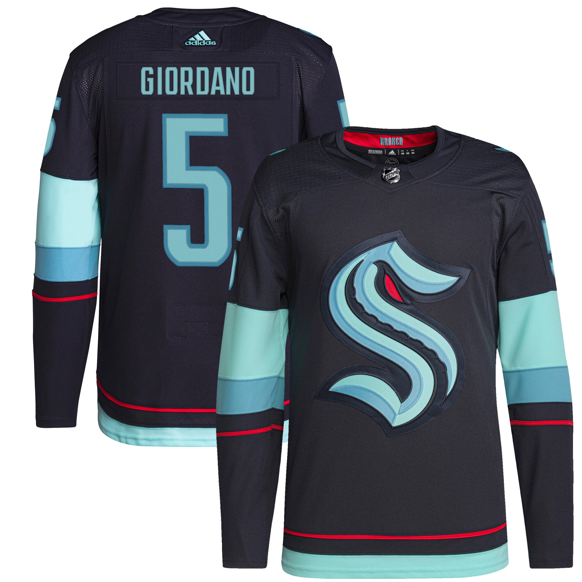 Mark Giordano Seattle Kraken  Home Authentic Primegreen Player Jersey - Navy