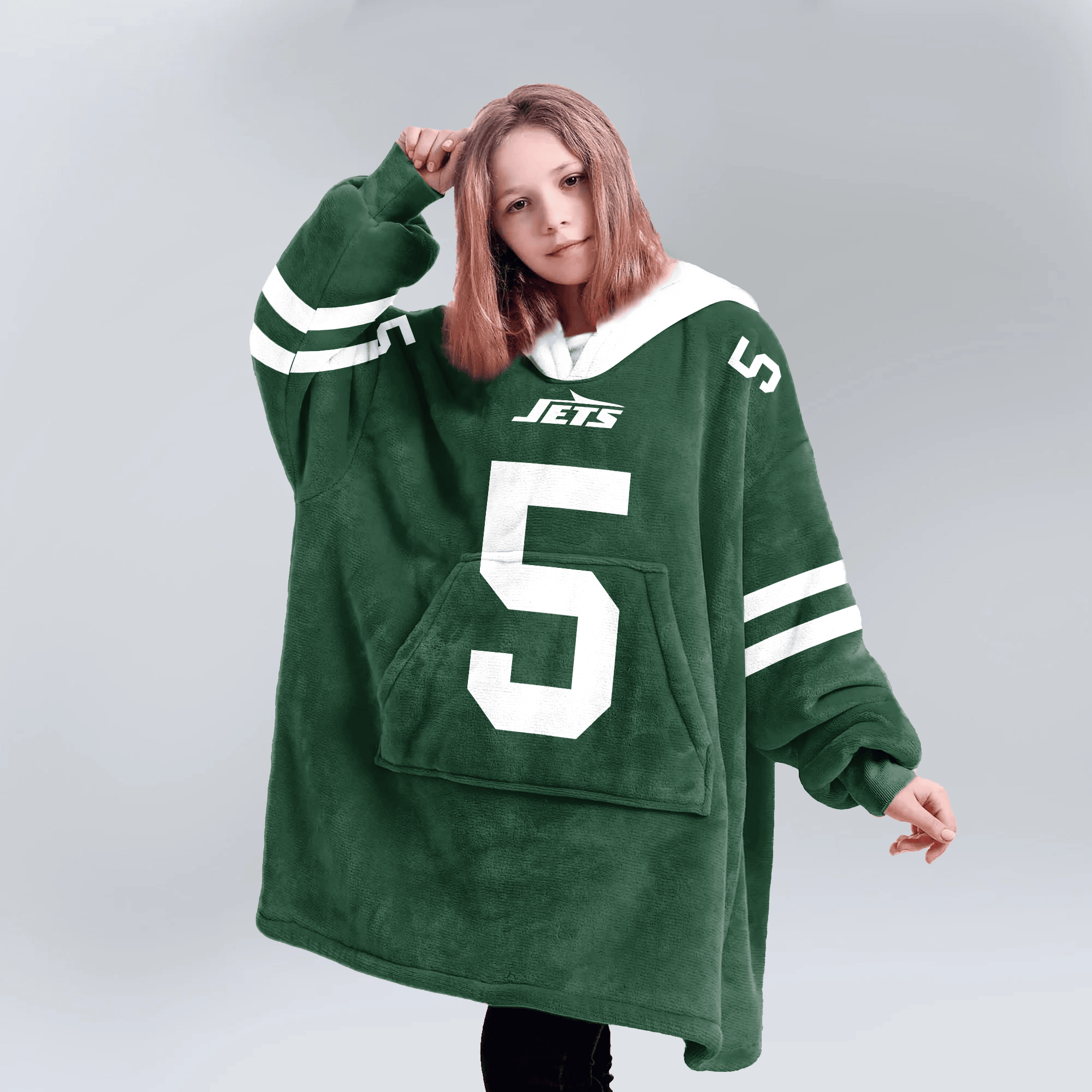 Kid G.W 5 New York J Football Unisex Blanket Hoodie