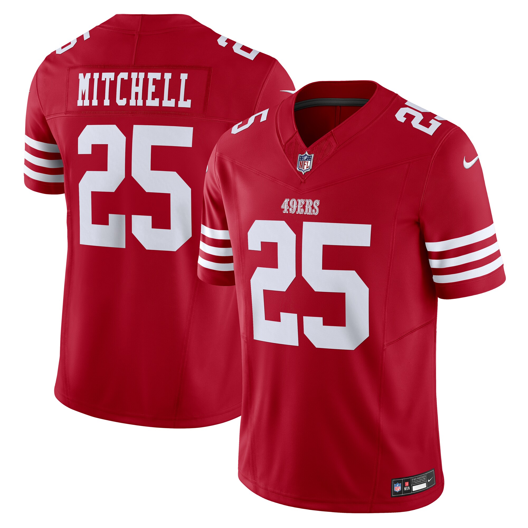 Elijah Mitchell San Francisco 49ers  Vapor F.U.S.E. Limited Jersey - Scarlet