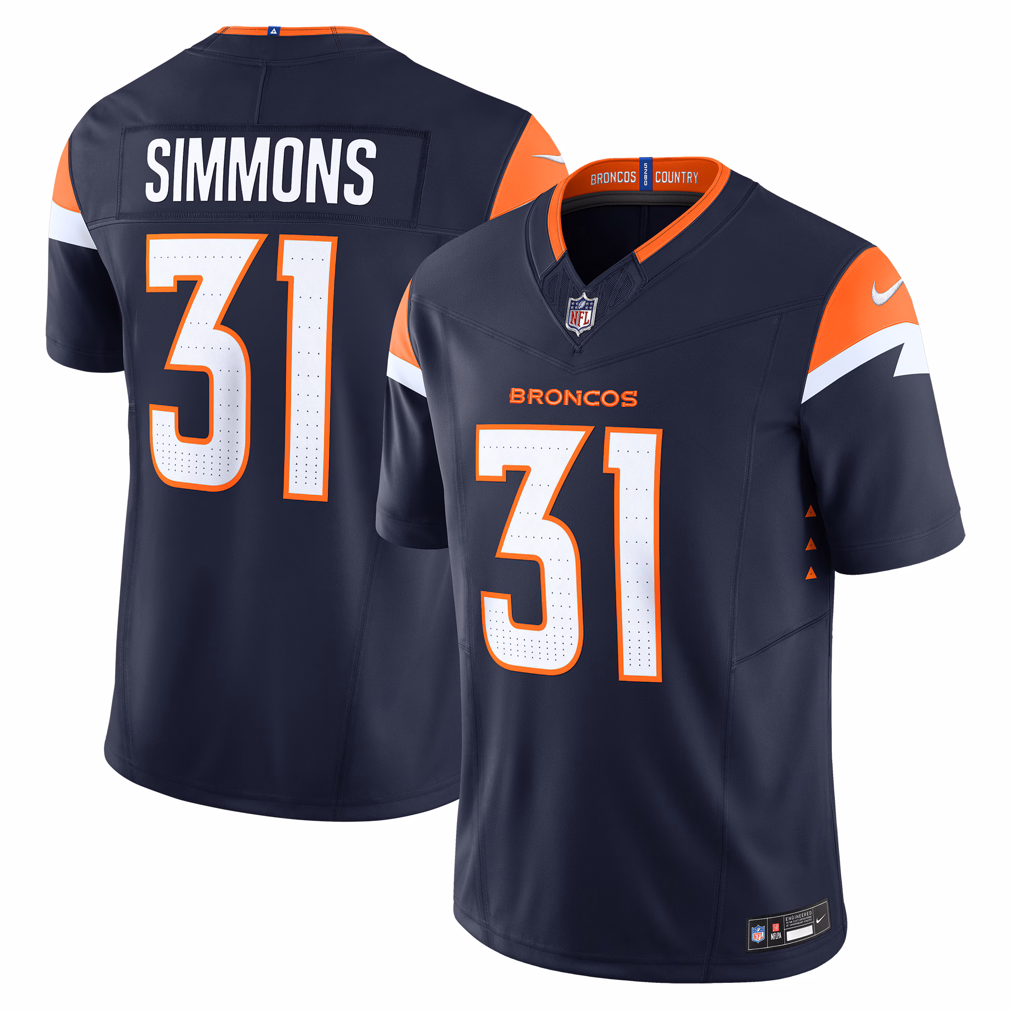 Justin Simmons Denver Broncos Vapor F.U.S.E. Limited Jersey - Navy