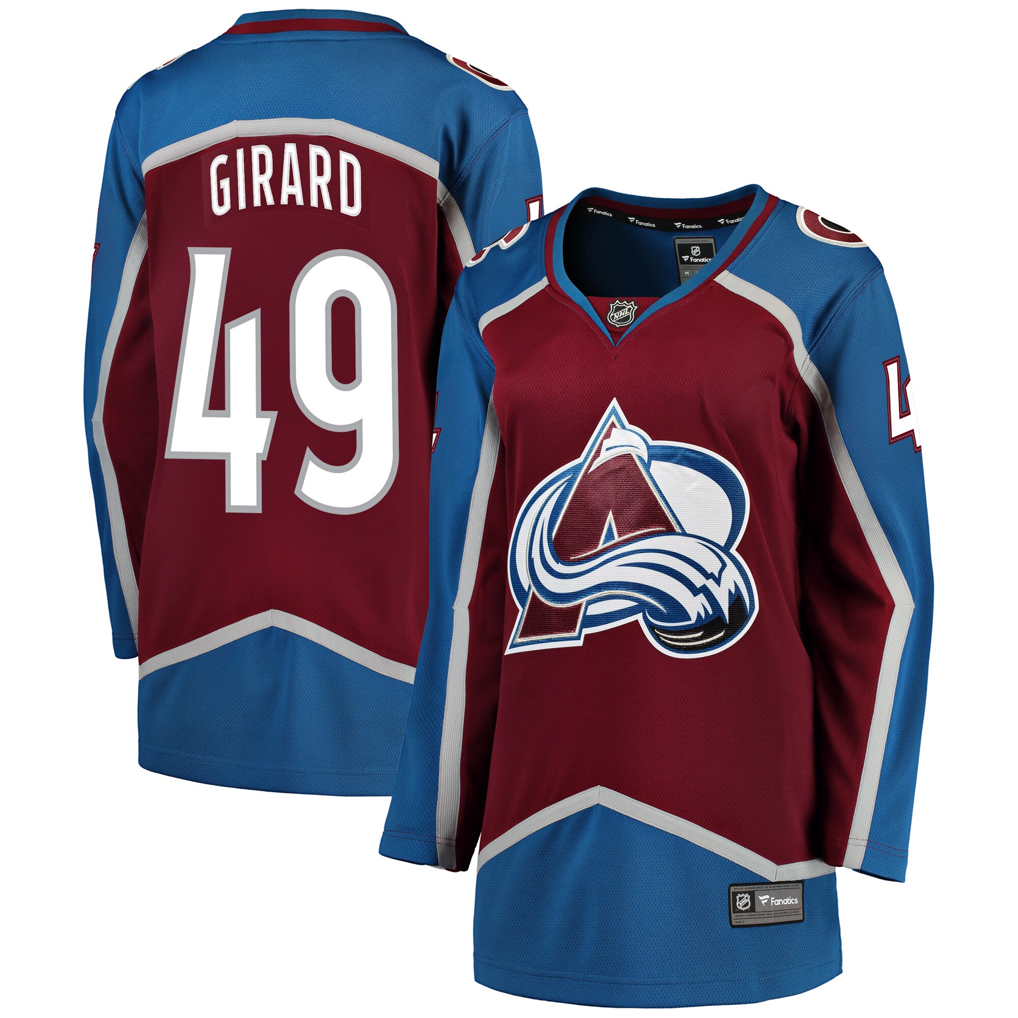 Samuel Girard Colorado Avalanche Women's Breakaway Player Jersey - Burgundy