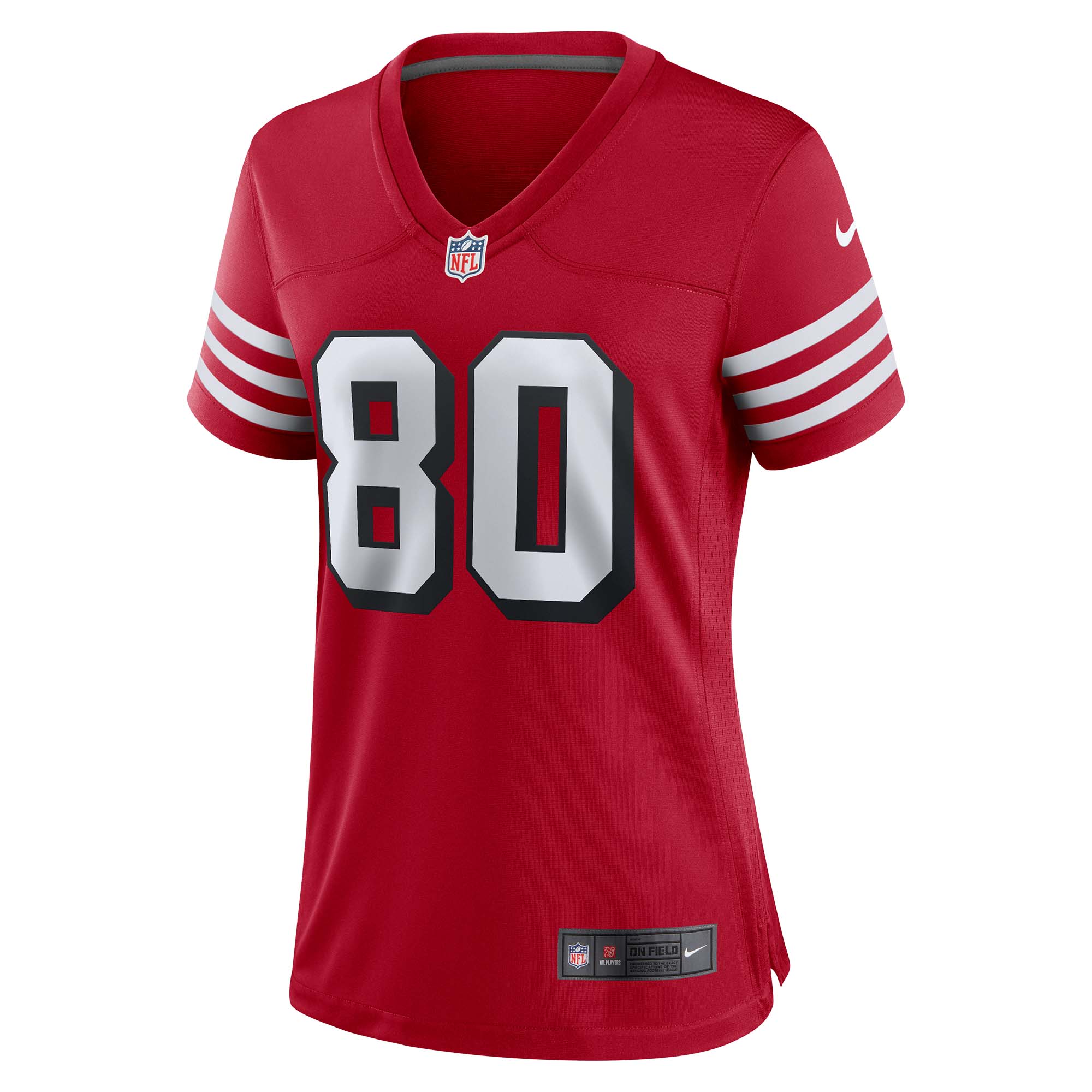 Jerry Rice San Francisco 49ers  Women's Alternate Game Jersey - Scarlet