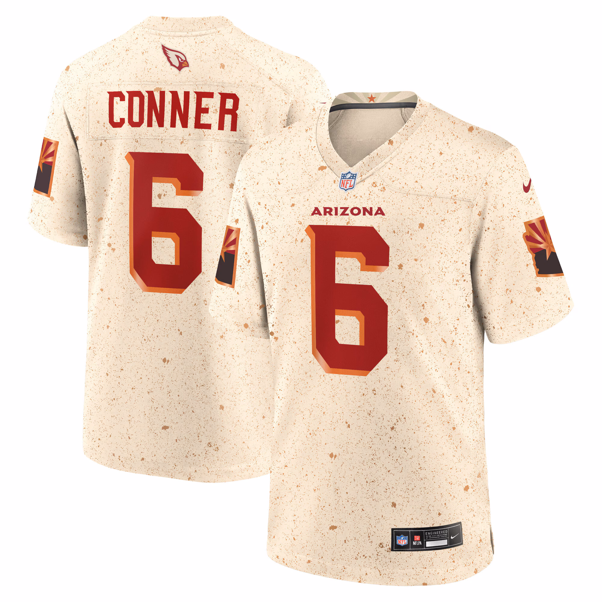James Conner #6 Arizona Cardinals 2025 Rivalries Collection Game Jersey - Natural