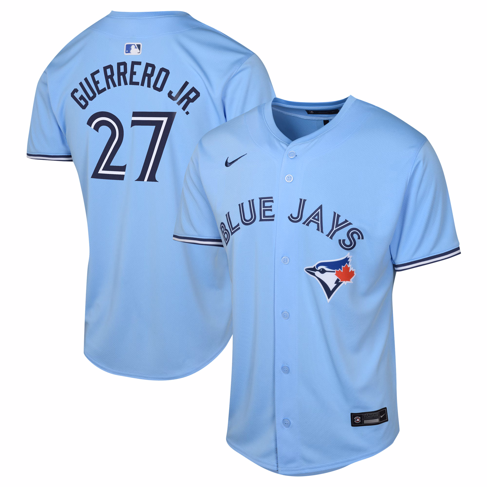 Vladimir Guerrero Jr. #27 Toronto Blue Jays Youth Alternate Limited Player Jersey – Powder Blue