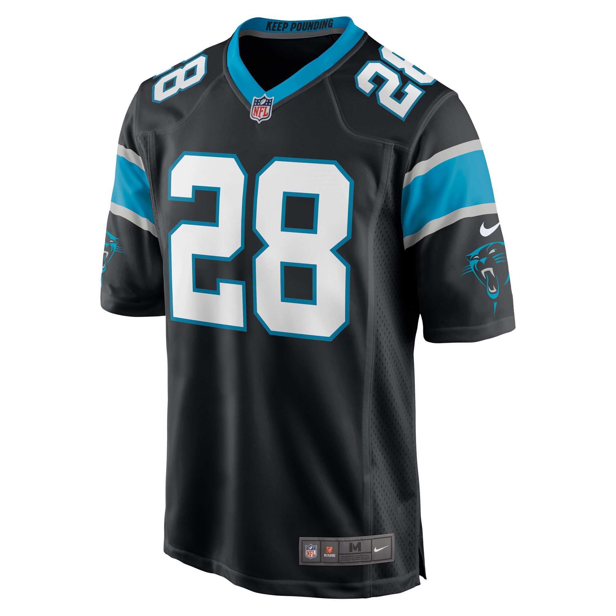Keith Taylor Jr. Carolina Panthers  Game Player Jersey - Black