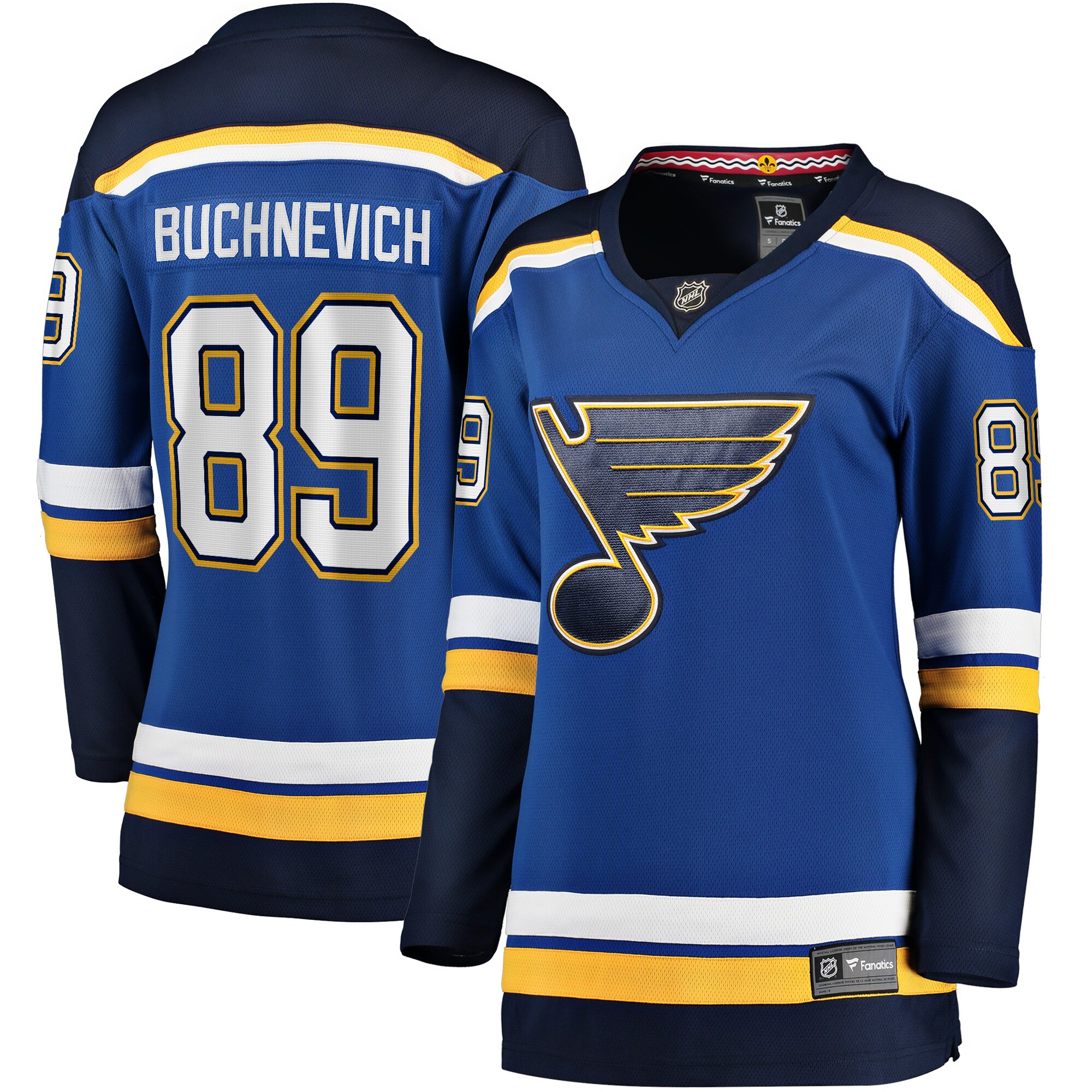 Pavel Buchnevich St.Louis Blues Women's Home Breakaway Player Jersey - Blue
