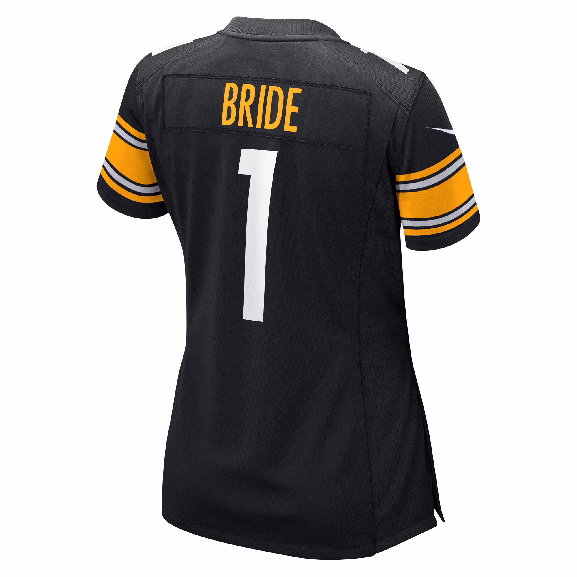 Number 1 Bride Pittsburgh Steelers Women's Game Jersey - Black