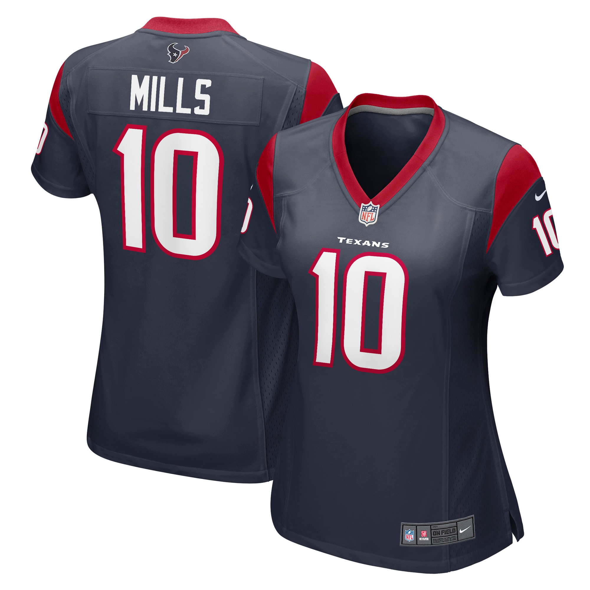 Davis Mills Houston Texans Women's Game Jersey - Navy