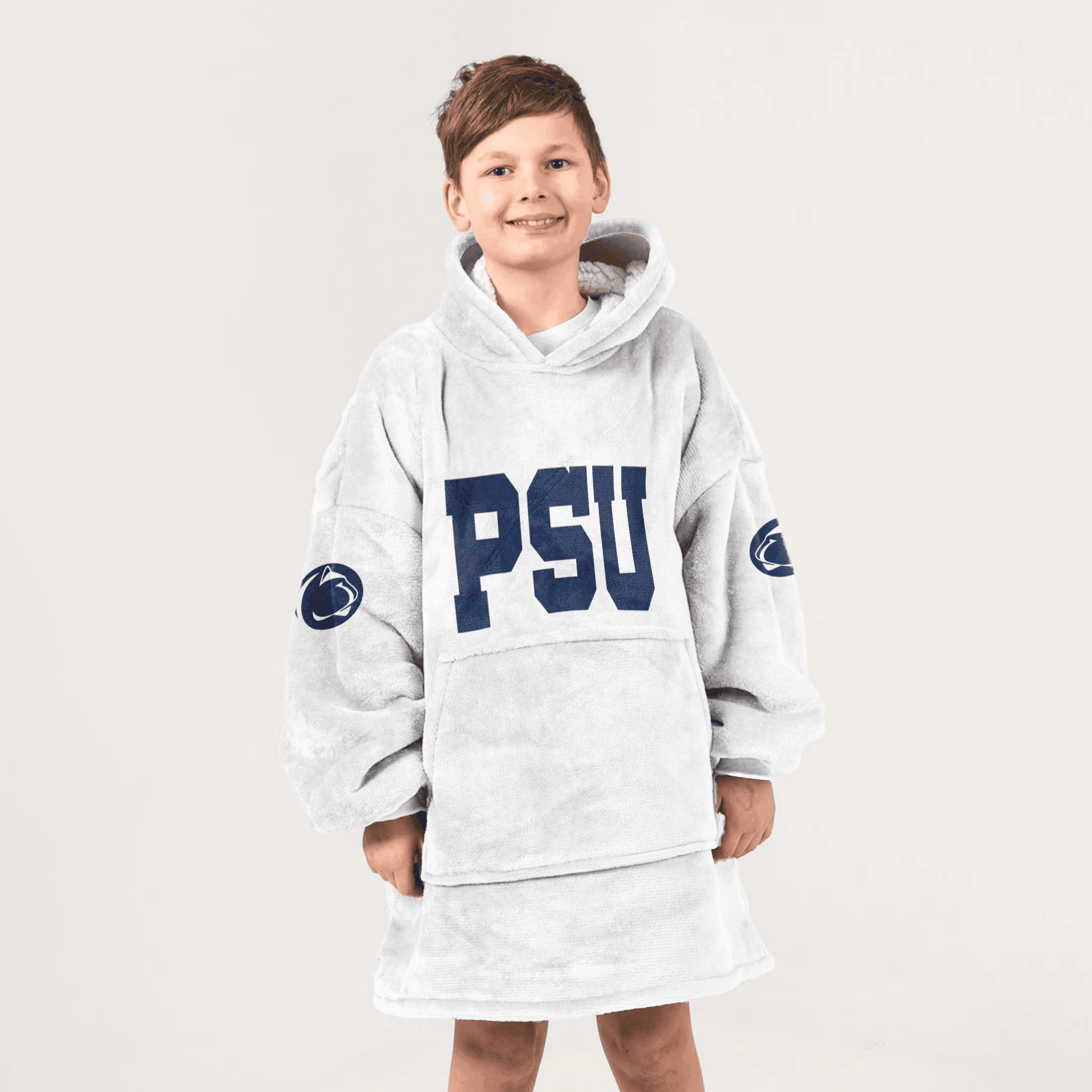 Kid 1 Penn State Football Unisex Blanket Hoodie