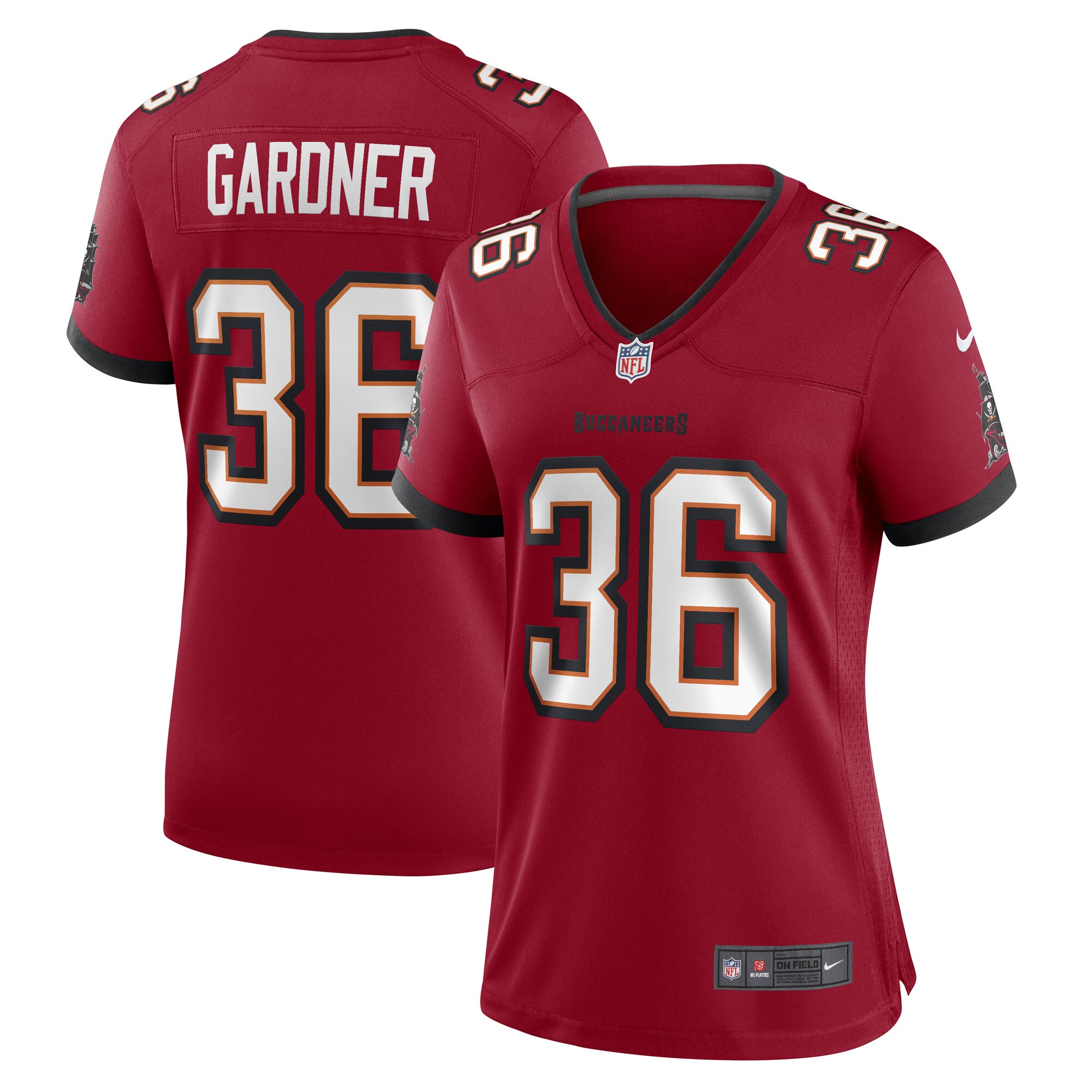 Women's Don Gardner Tampa Bay Buccaneers  Game Player Jersey - Red
